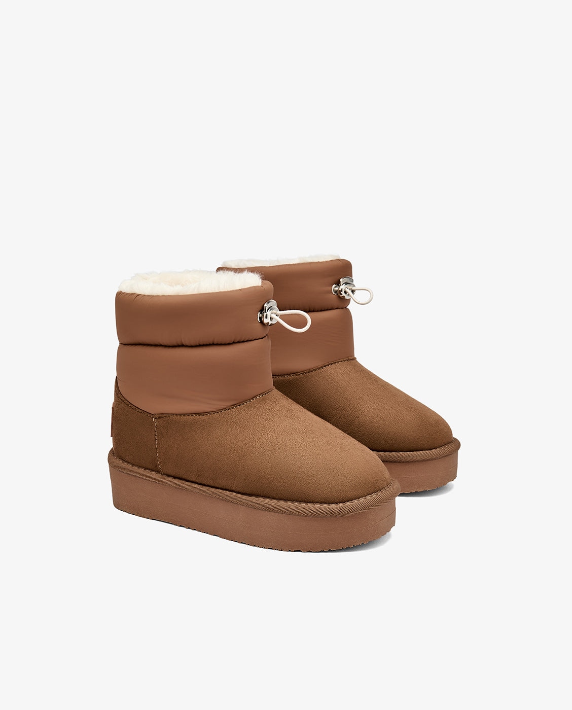 Imagen 2 de Botas australianas de niña con cordón y forro de pelo b&w - Conguitos - Marrón claro Marrón claro