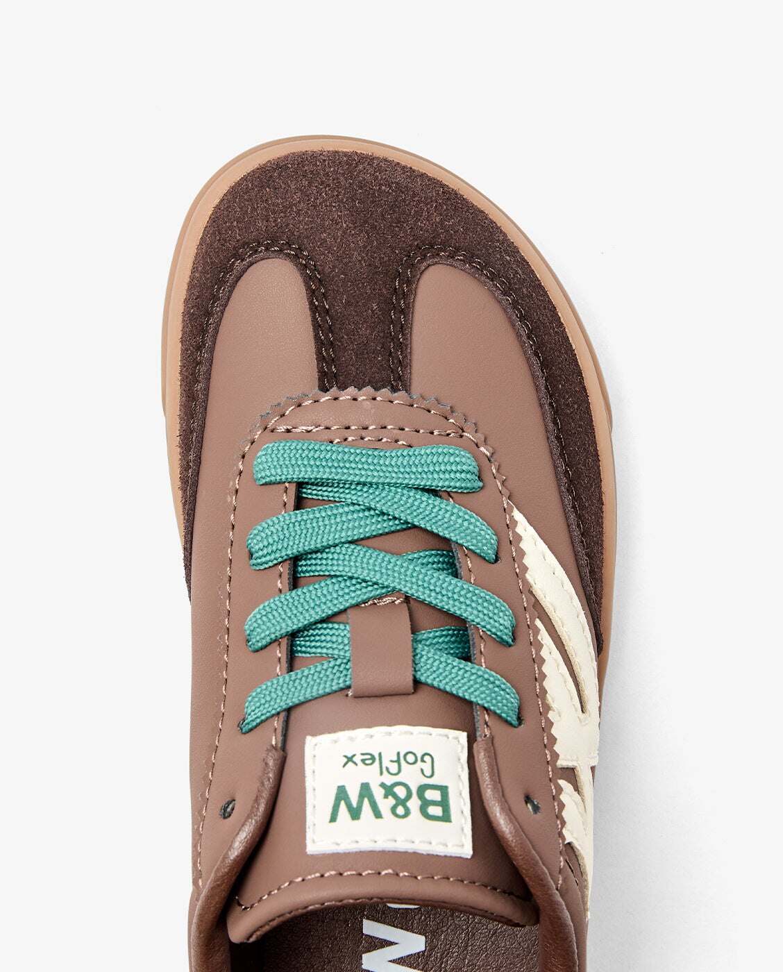 Zapatillas deportivas de niña con cordones con puntera reforzada b&w - Conguitos - Marrón Marrón-4