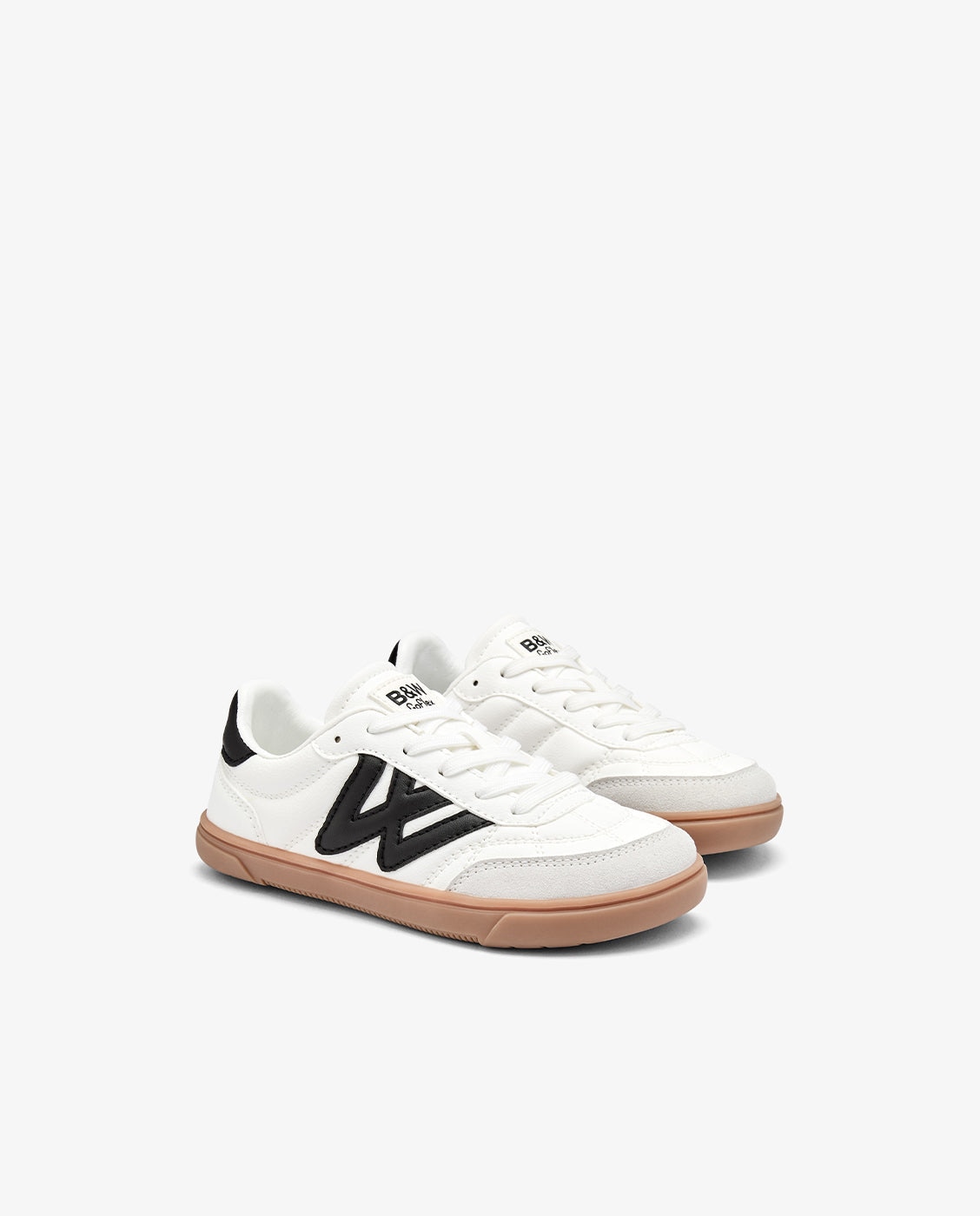 Zapatillas deportivas de niña metalizadas con cordones b&w - Conguitos - Blanco Blanco-2