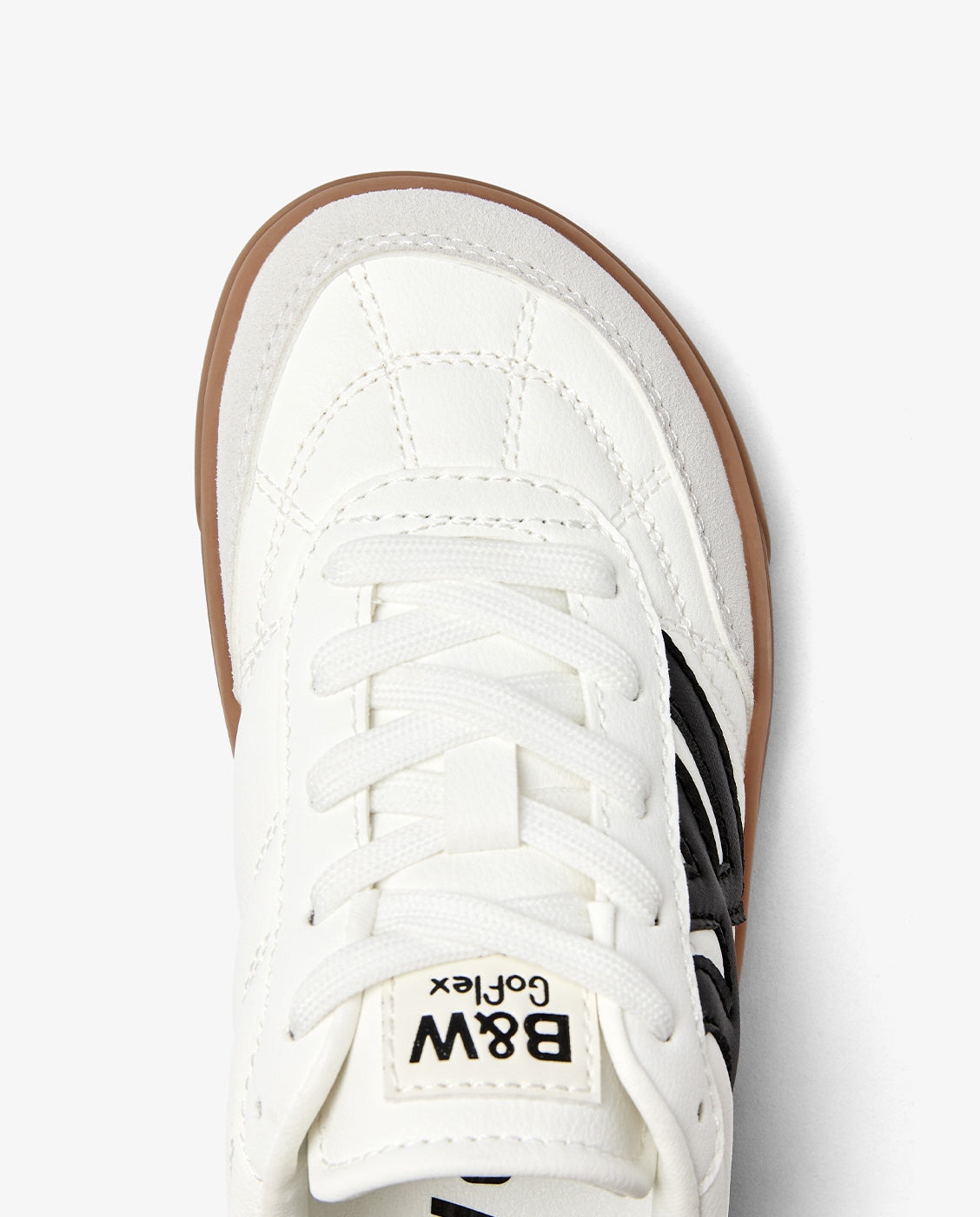 Zapatillas deportivas de niña metalizadas con cordones b&w - Conguitos - Blanco Blanco-4