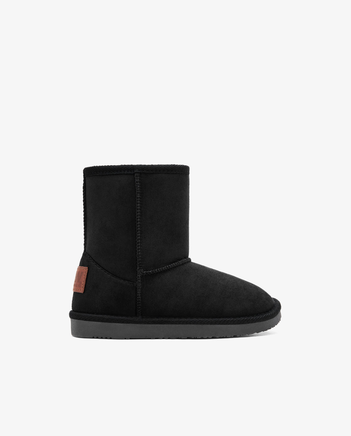 Imagen 1 de Botas de niña estilo australiana de microfibra con forro de pelo b&w - Conguitos - Negro Negro