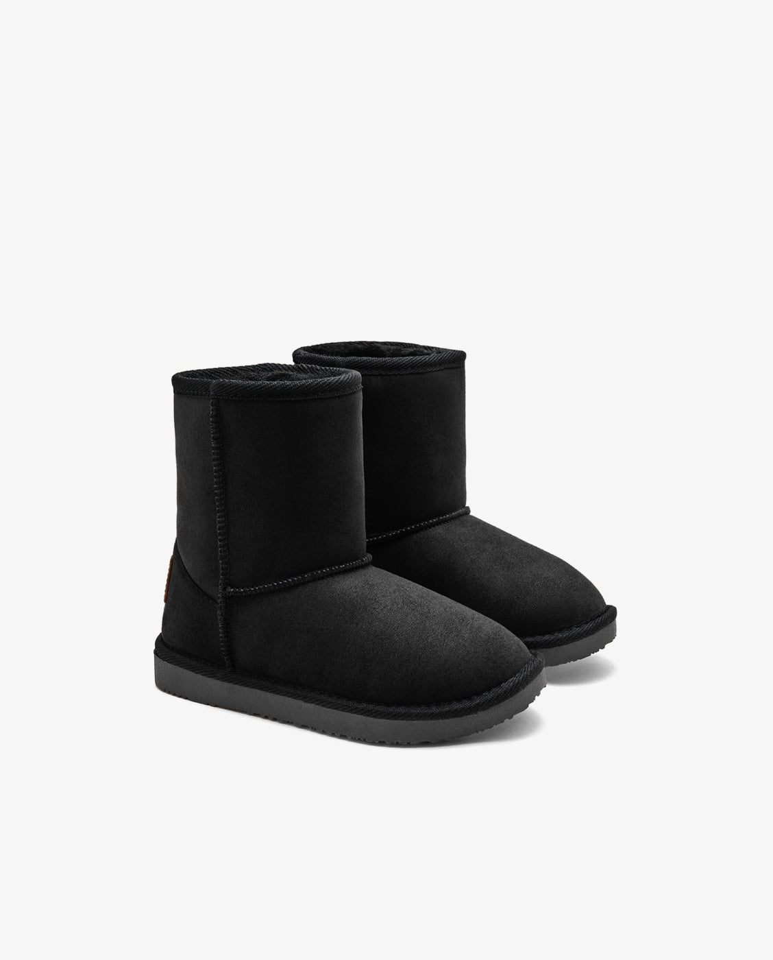Imagen 2 de Botas de niña estilo australiana de microfibra con forro de pelo b&w - Conguitos - Negro Negro