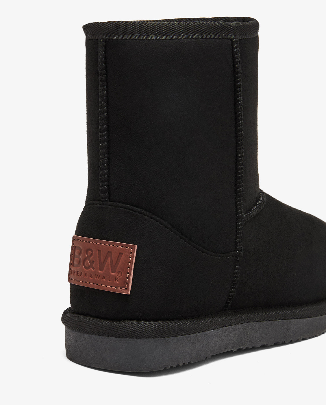 Imagen 4 de Botas de niña estilo australiana de microfibra con forro de pelo b&w - Conguitos - Negro Negro