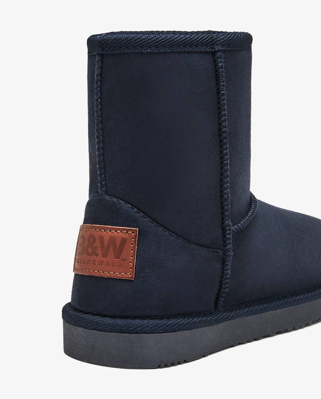 Botas de niña estilo australiana de microfibra con forro de pelo b&w - Conguitos - Azul marino Azul marino-4
