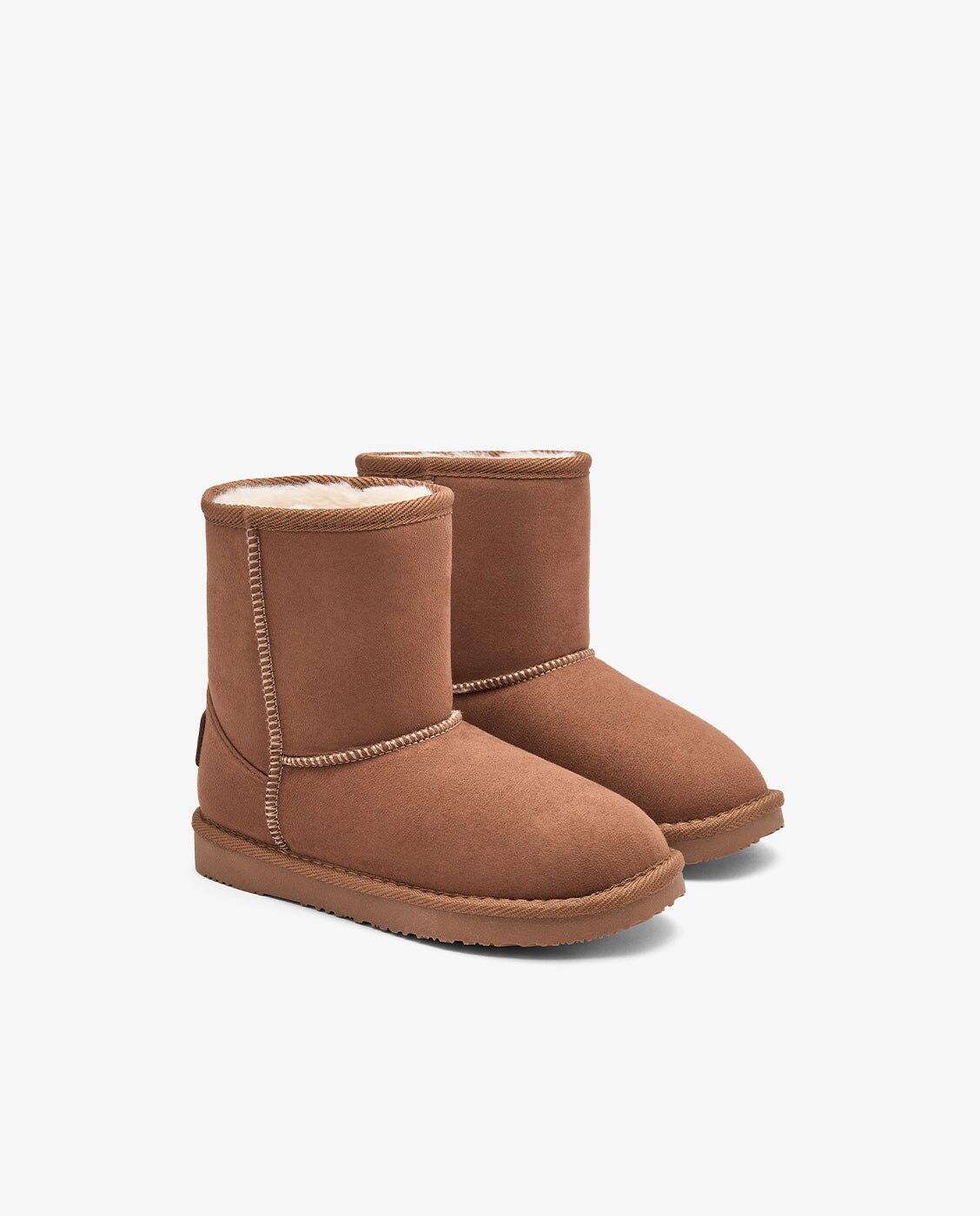Imagen 2 de Botas de niña estilo australiana de microfibra con forro de pelo b&w - Conguitos - Marrón claro Marrón claro
