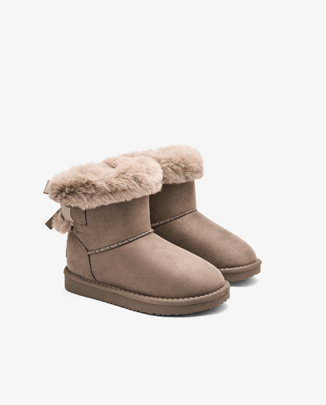 Imagen 2 de Botas de niña estilo australiana con lazo y forro de pelo b&w - Conguitos - Marrón Marrón