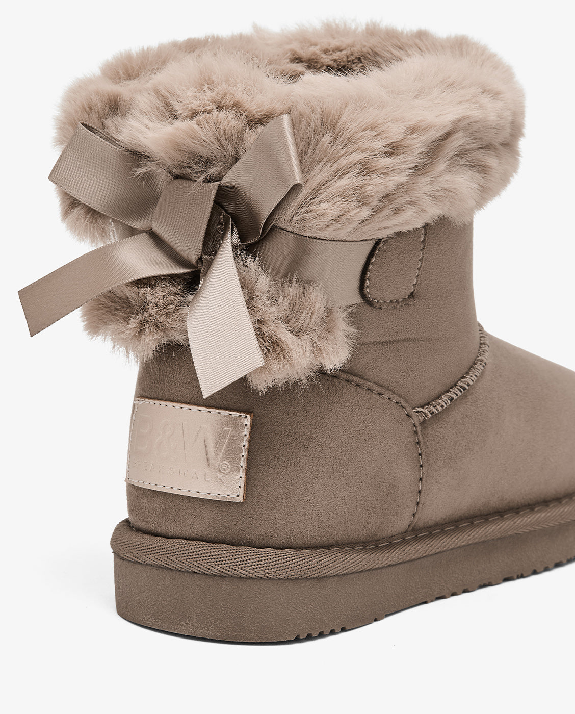 Imagen 4 de Botas de niña estilo australiana con lazo y forro de pelo b&w - Conguitos - Marrón Marrón