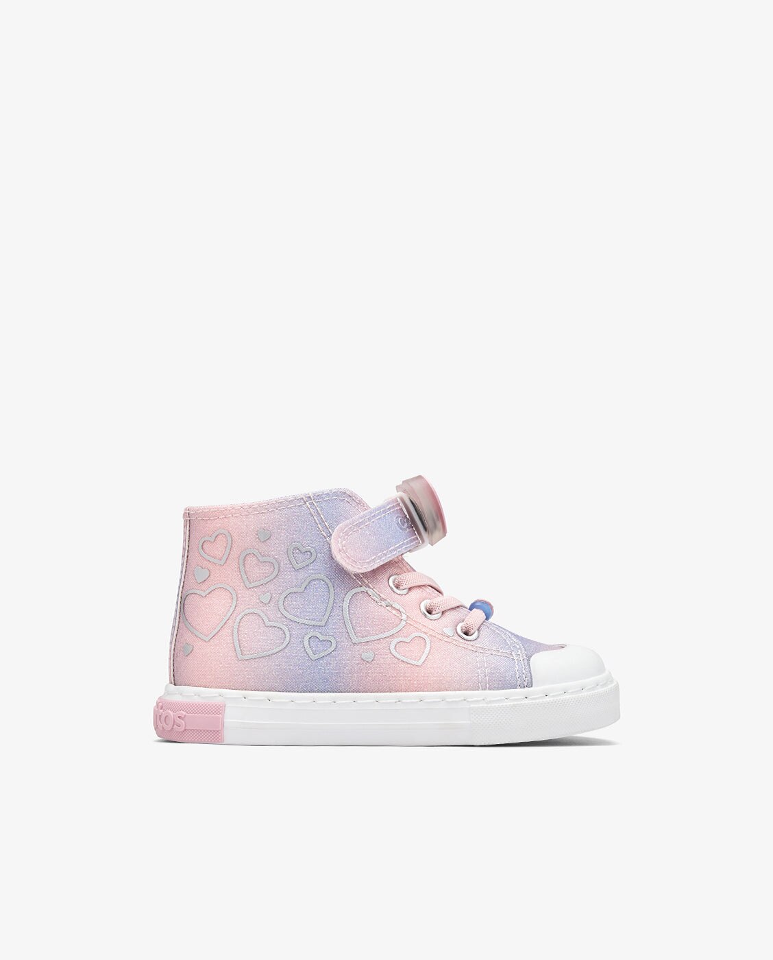 Zapatillas altas de niña con luz multicolor - Conguitos - Rosa Rosa-1