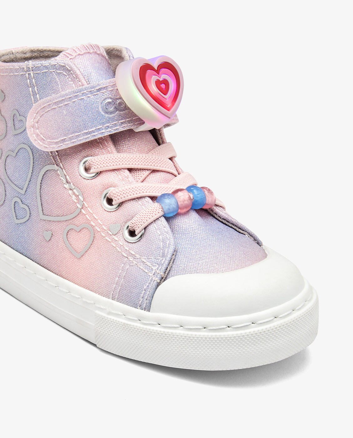 Zapatillas altas de niña con luz multicolor - Conguitos - Rosa Rosa-3