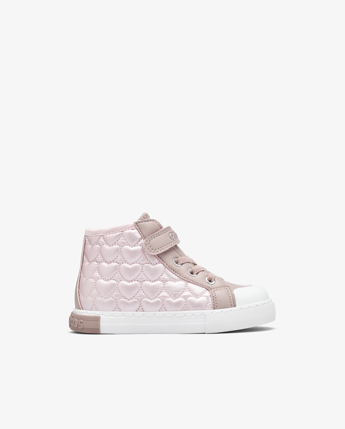 Zapatillas altas de niña con detalles de corazón y cierre adherente - Conguitos - Rosa Rosa-1