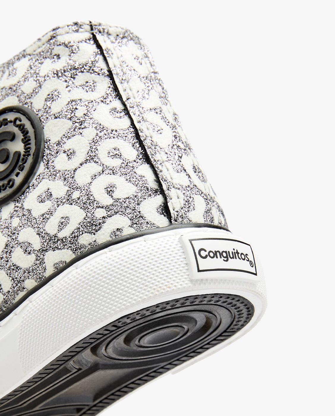 Zapatillas de niña brilla en la oscuridad altas glitter - Conguitos - Plata Plata-4
