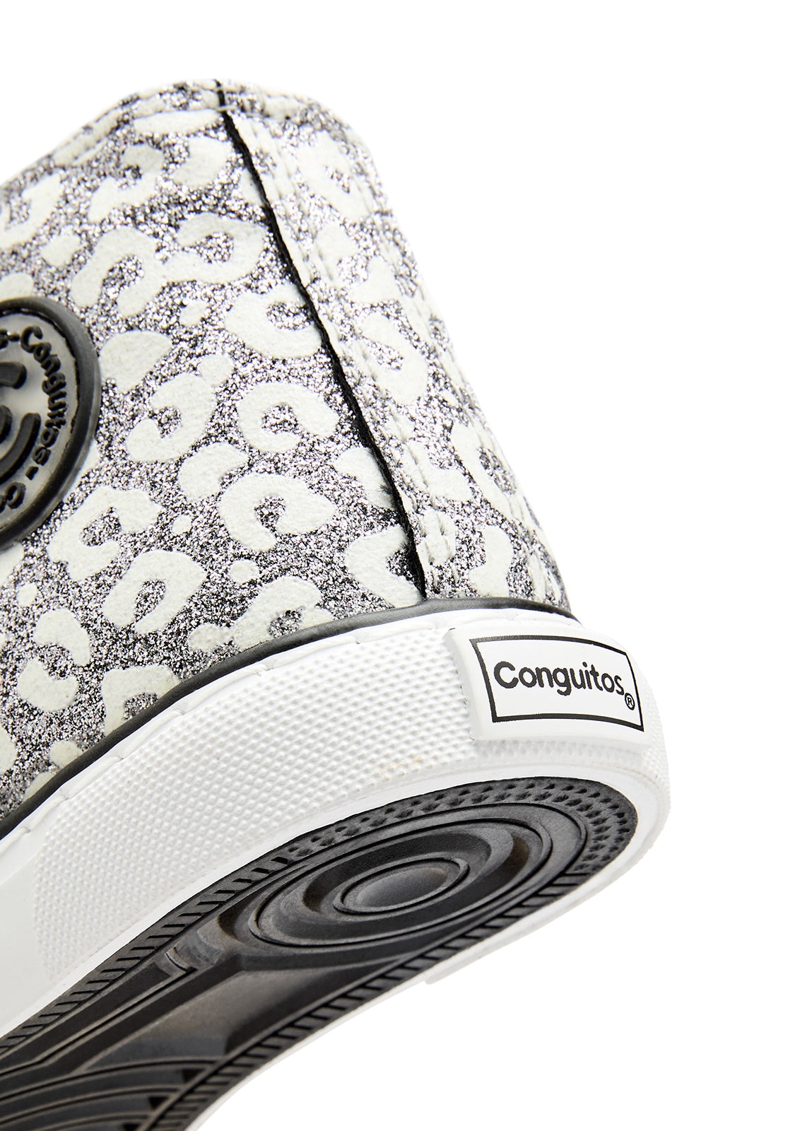 Zapatillas de niña brilla en la oscuridad altas glitter - Conguitos - Plata Plata-5