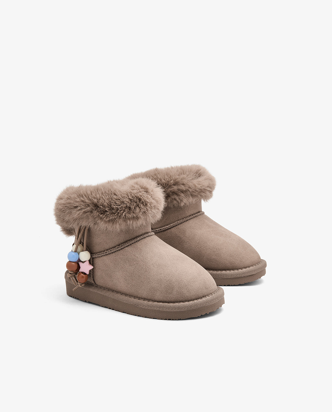 Imagen 2 de Botas de niña estilo australiana con adorno y forro de pelo - Conguitos - Marrón Marrón