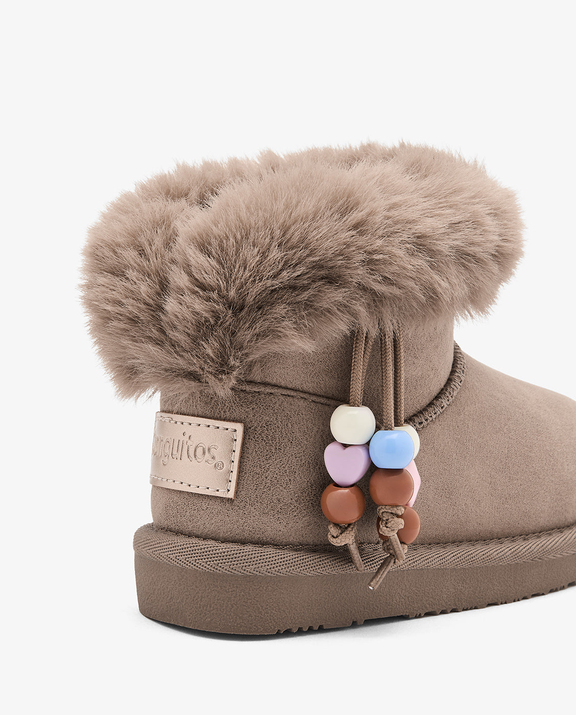 Imagen 4 de Botas de niña estilo australiana con adorno y forro de pelo - Conguitos - Marrón Marrón