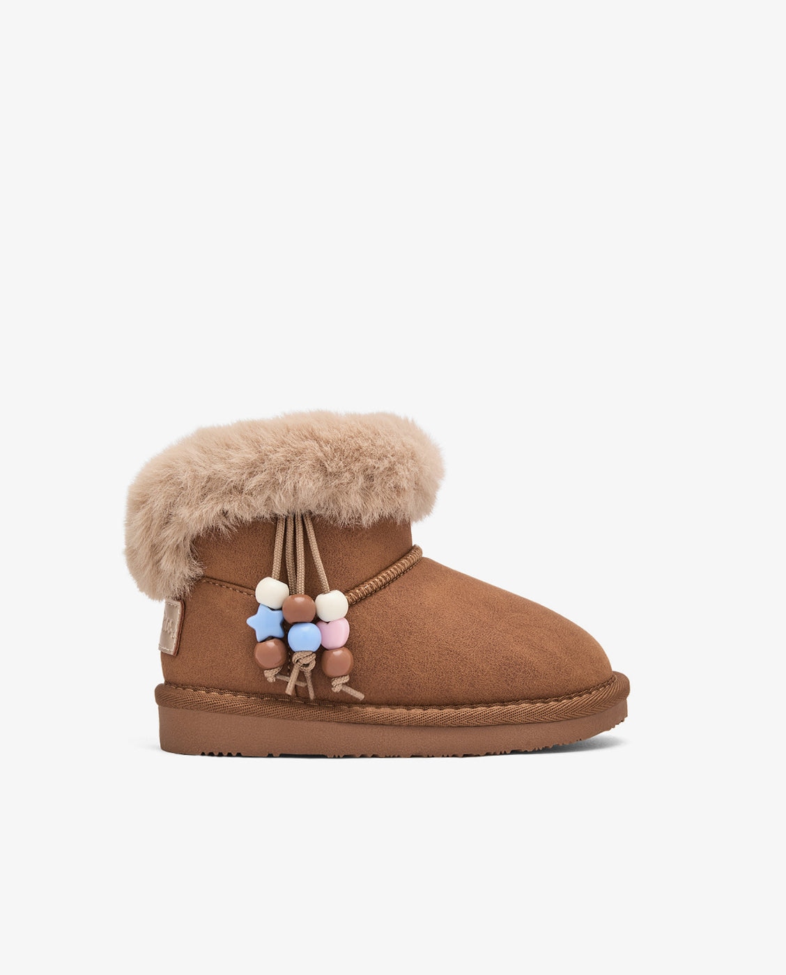 Imagen 0 de Botas de niña estilo australiana con adorno y forro de pelo Marrón