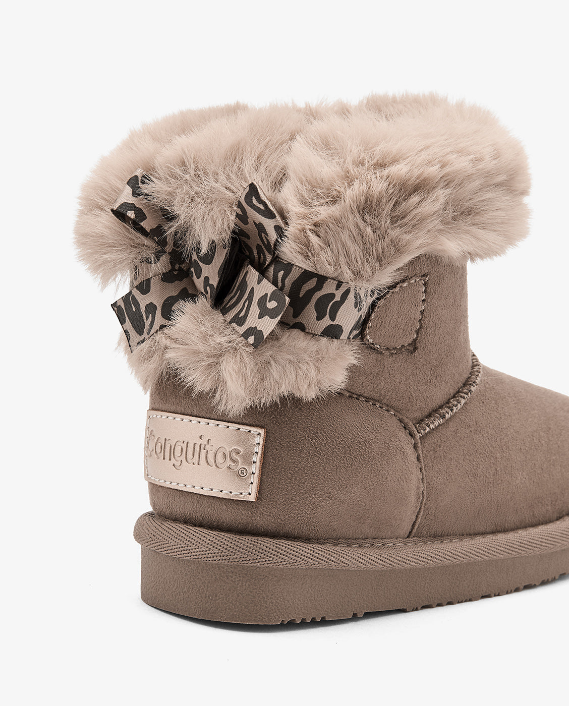 Imagen 4 de Botas de niña estilo australiana con lazo y forro de pelo - Conguitos - Marrón Marrón