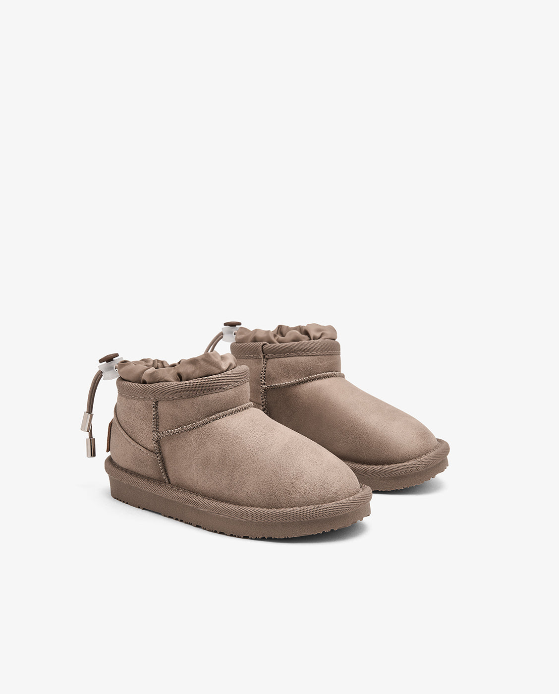 Imagen 2 de Botas de niña estilo australiana de corte bajo con cordón ajustable - Conguitos - Topo Topo