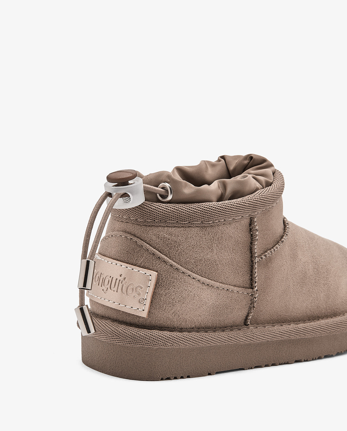 Imagen 4 de Botas de niña estilo australiana de corte bajo con cordón ajustable - Conguitos - Topo Topo