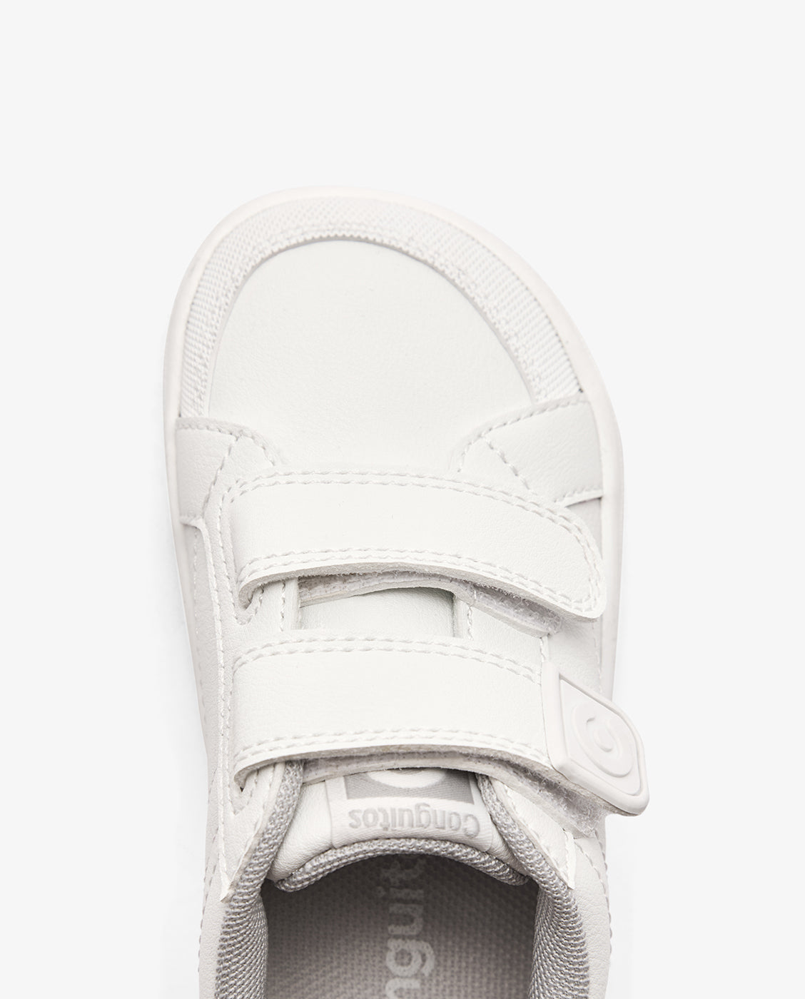 Zapatillas colegiales de niños barefoot con cierre adherente - Conguitos - Blanco Blanco-4