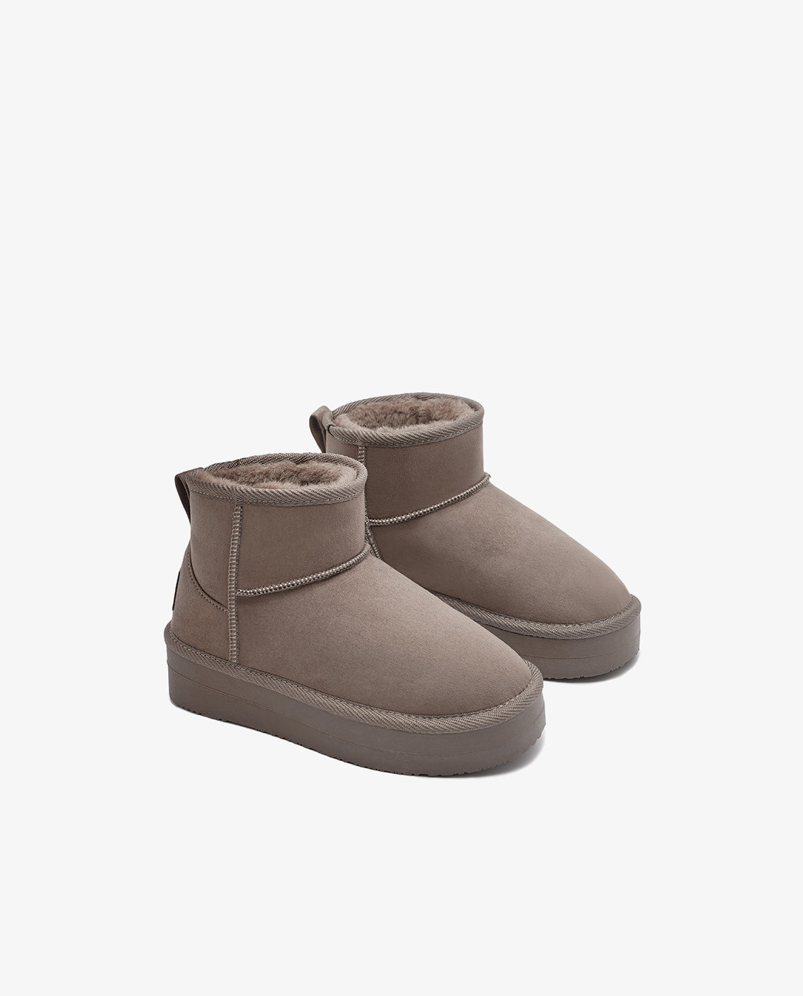 Imagen 2 de Botas australianas bajas de niña de microfibra con forro de pelo b&w - Conguitos - Topo Topo