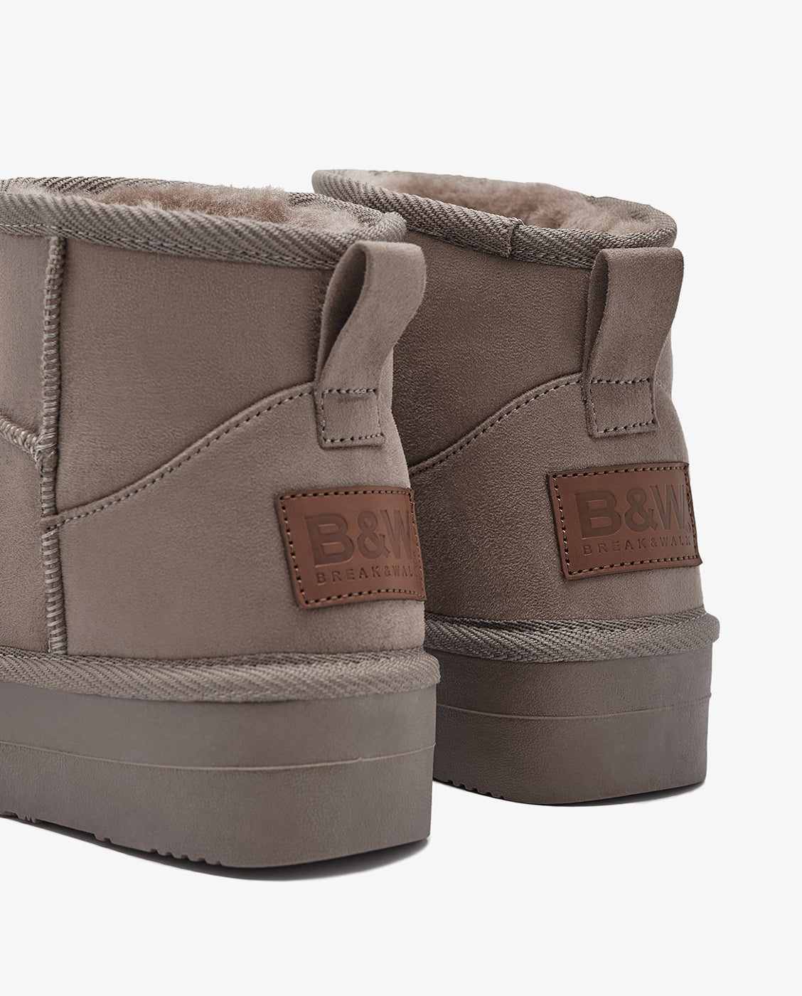 Imagen 4 de Botas australianas bajas de niña de microfibra con forro de pelo b&w - Conguitos - Topo Topo