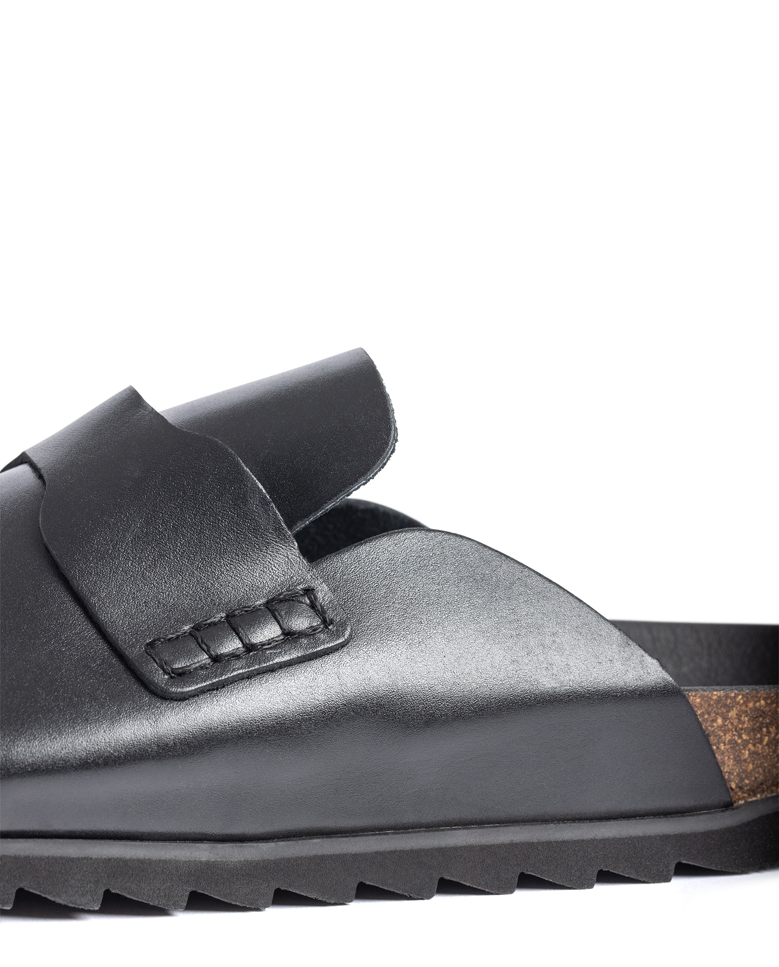 Zuecos de hombre de piel - Yokono - Negro Negro-5
