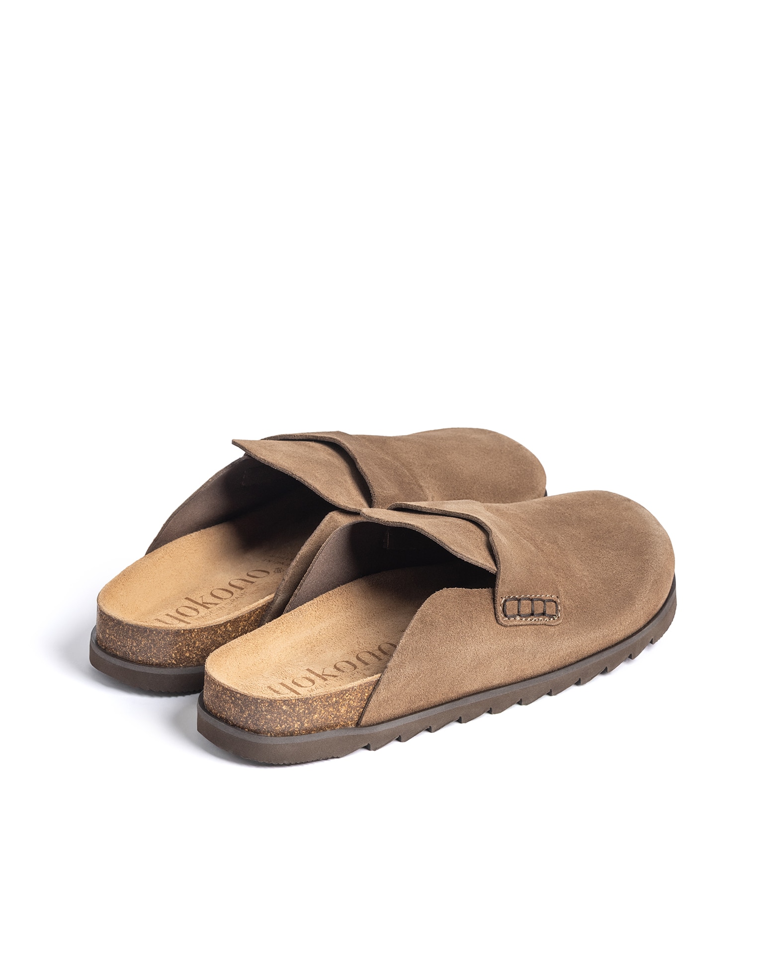Zuecos de hombre de piel - Yokono - Marrón Marrón-4
