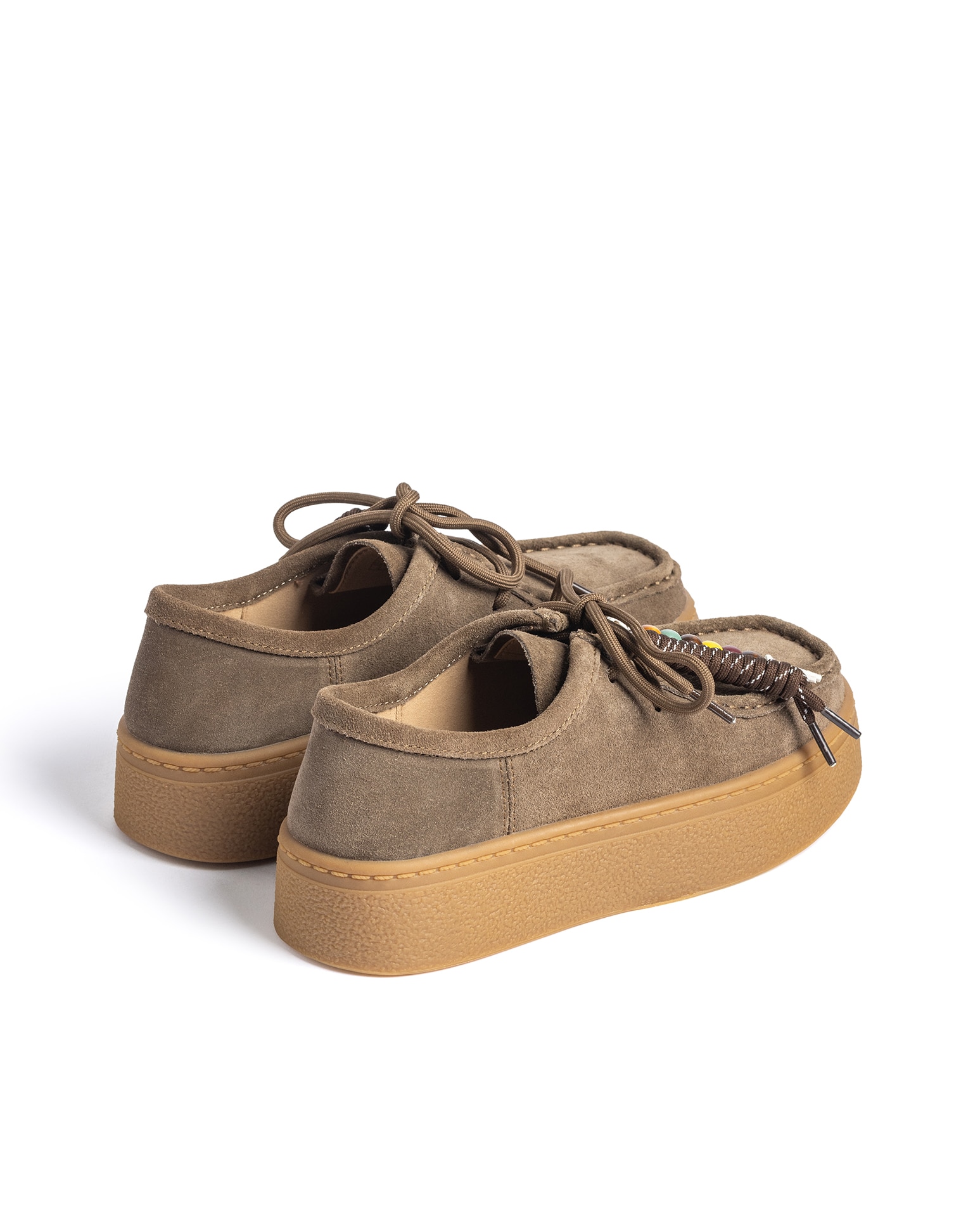 Zapatos de cordones de mujer de piel - Yokono - Marrón Marrón-4