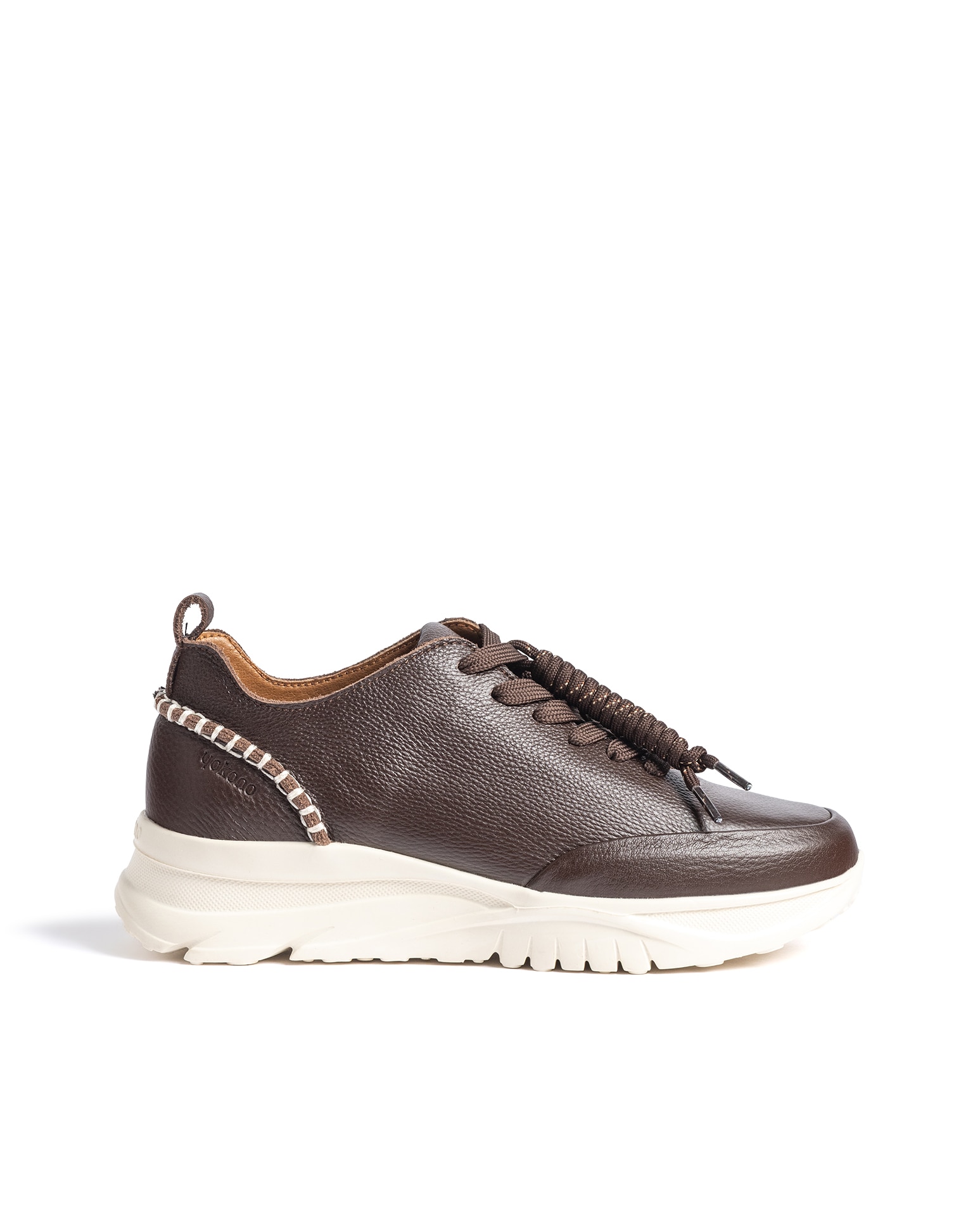 Zapatillas básicas de mujer de piel - Yokono - Marrón oscuro Marrón oscuro-1
