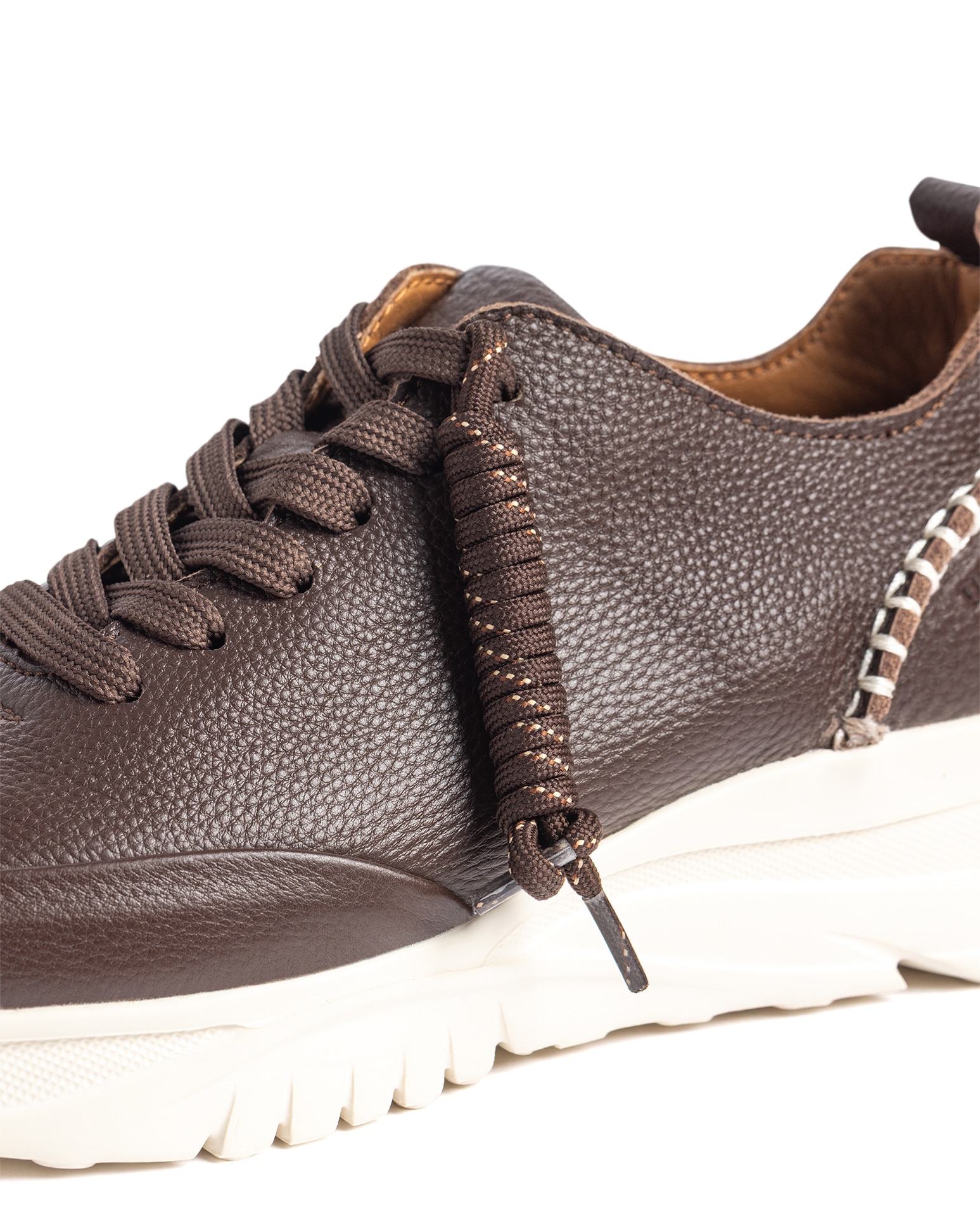 Zapatillas básicas de mujer de piel - Yokono - Marrón oscuro Marrón oscuro-5