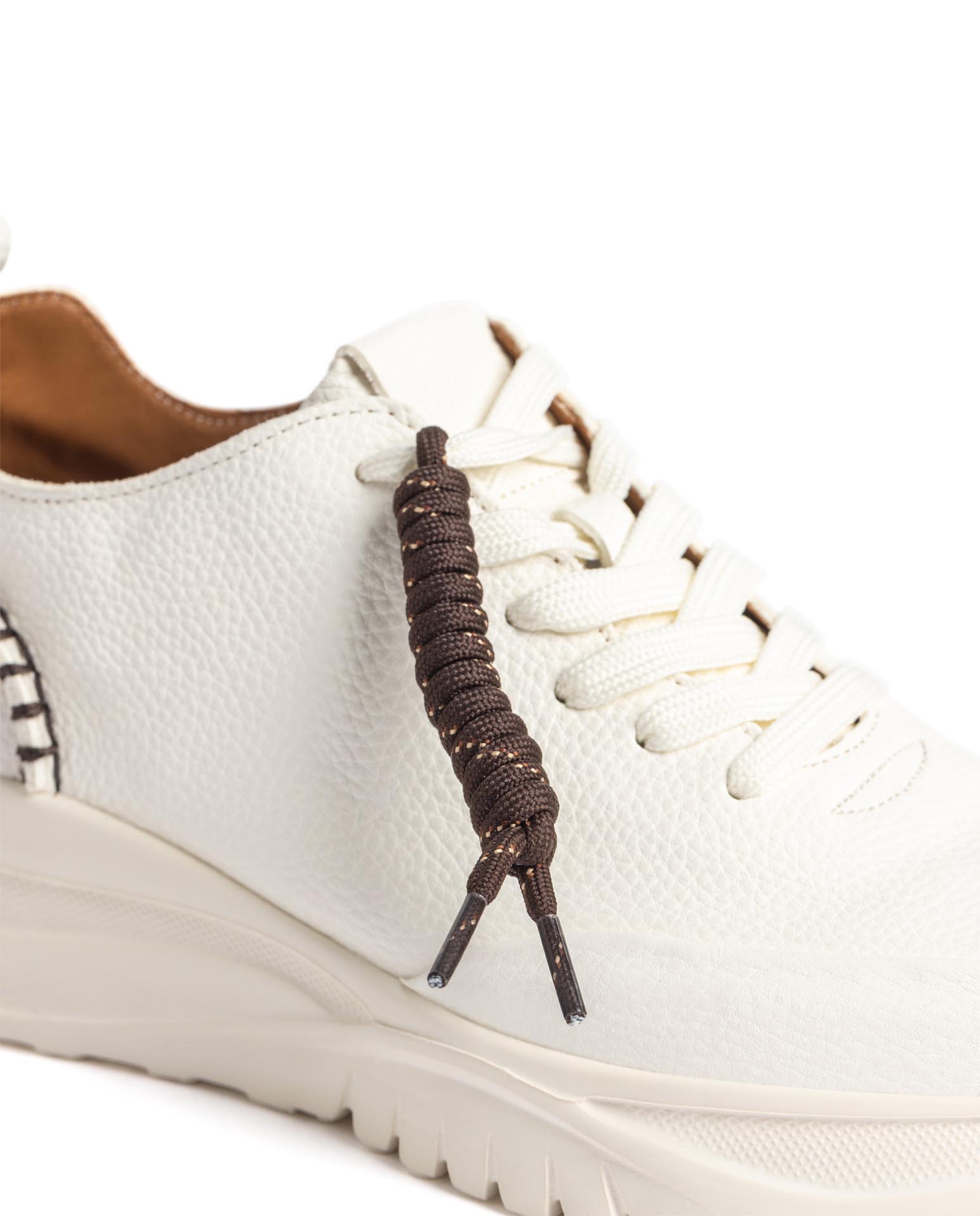 Zapatillas básicas de mujer de piel - Yokono - Blanco Blanco-5