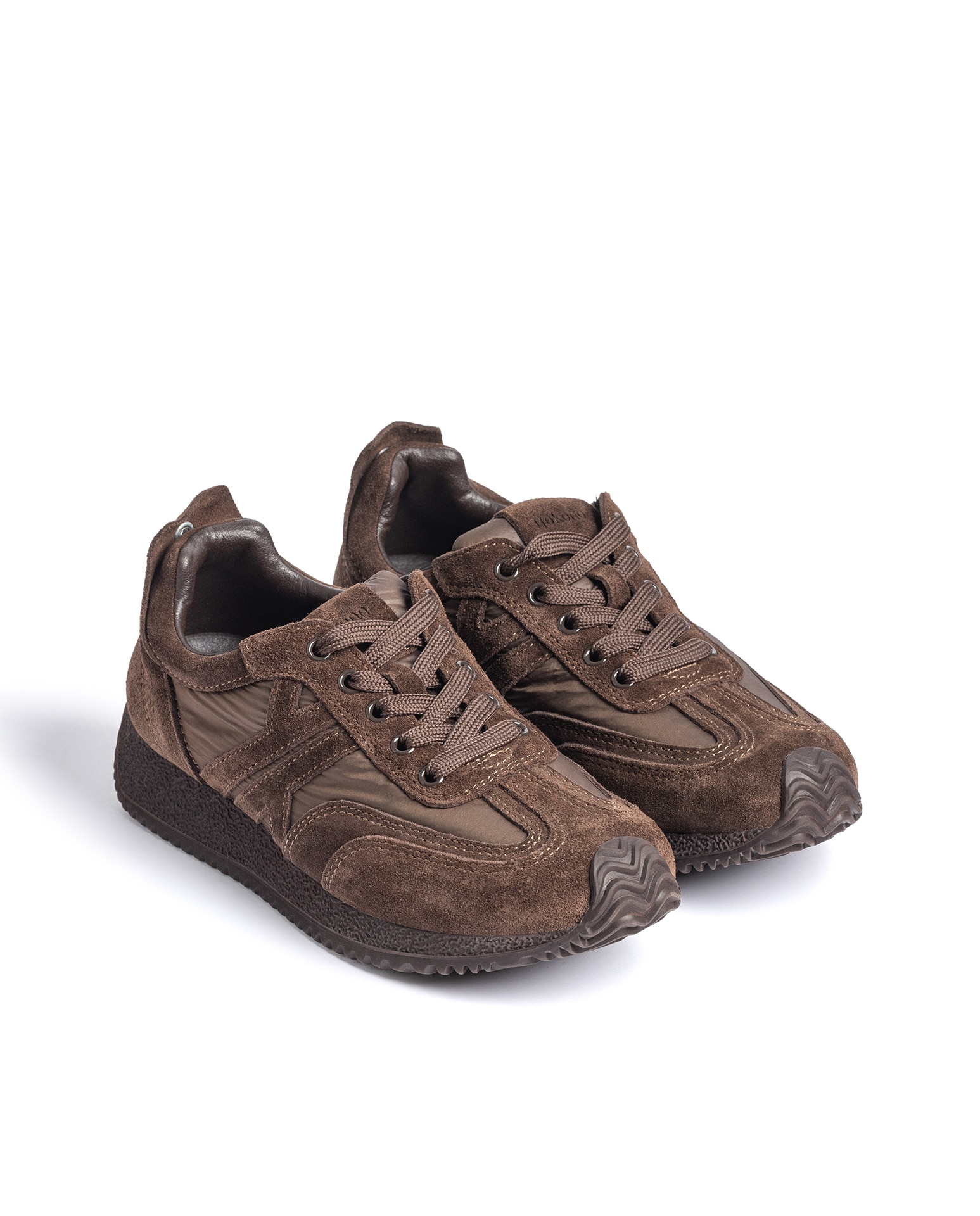 Imagen 0 de Zapatillas básicas de mujer de piel Marrón oscuro