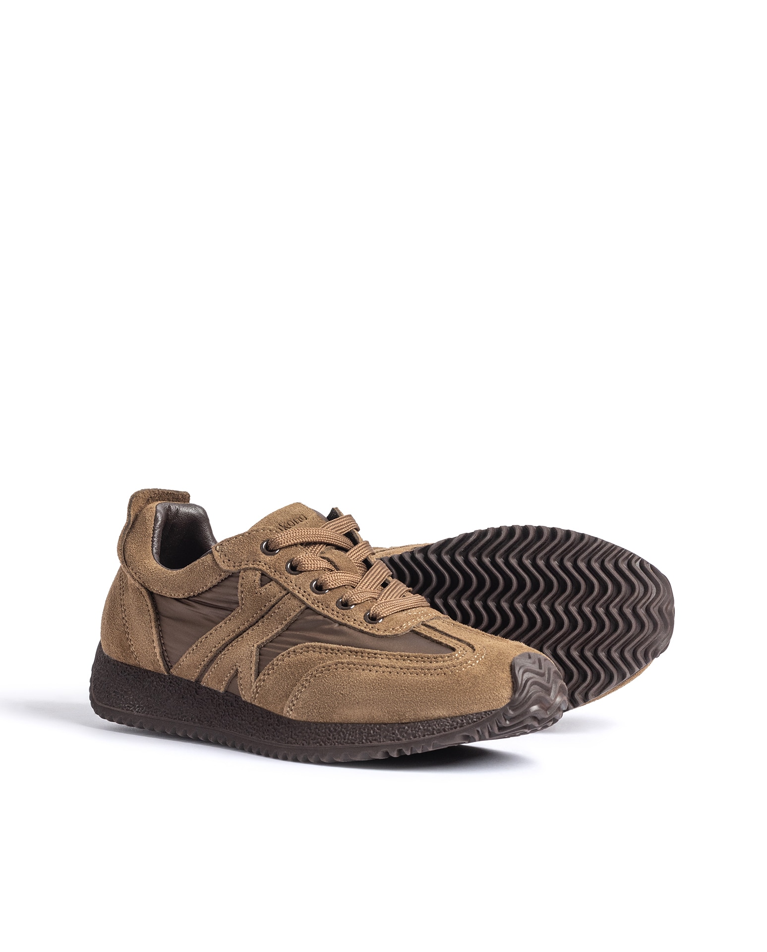 Zapatillas básicas de mujer de piel - Yokono - Marrón Marrón-3