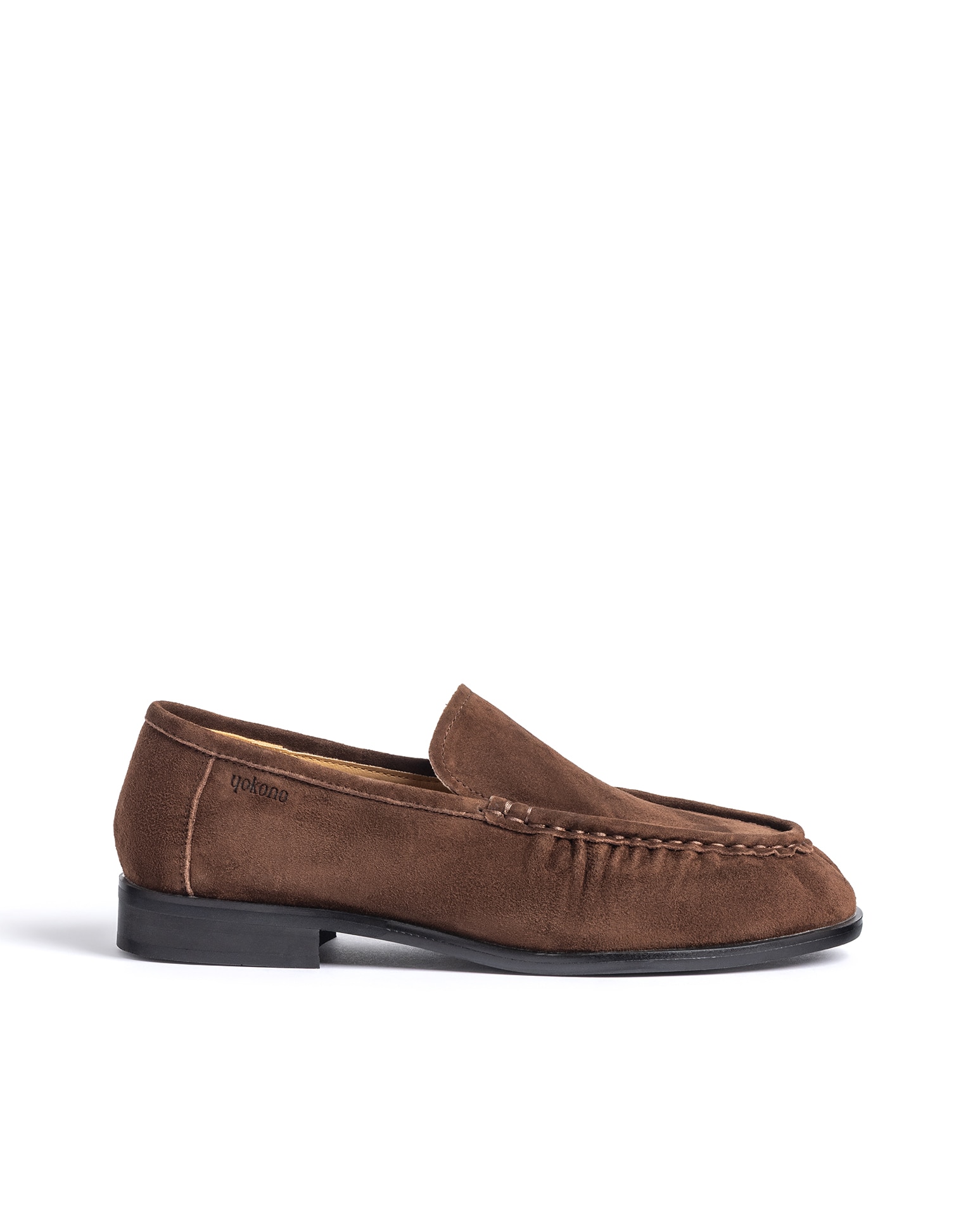 Mocasines planos de mujer de piel - Yokono - Marrón oscuro Marrón oscuro-1