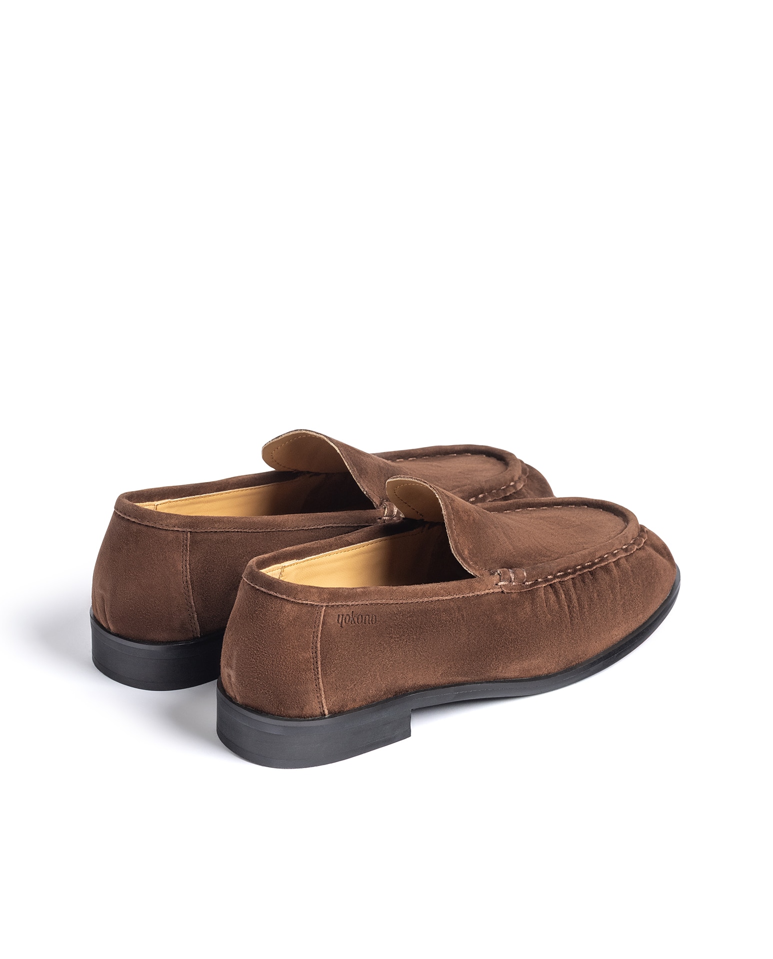 Mocasines planos de mujer de piel - Yokono - Marrón oscuro Marrón oscuro-4