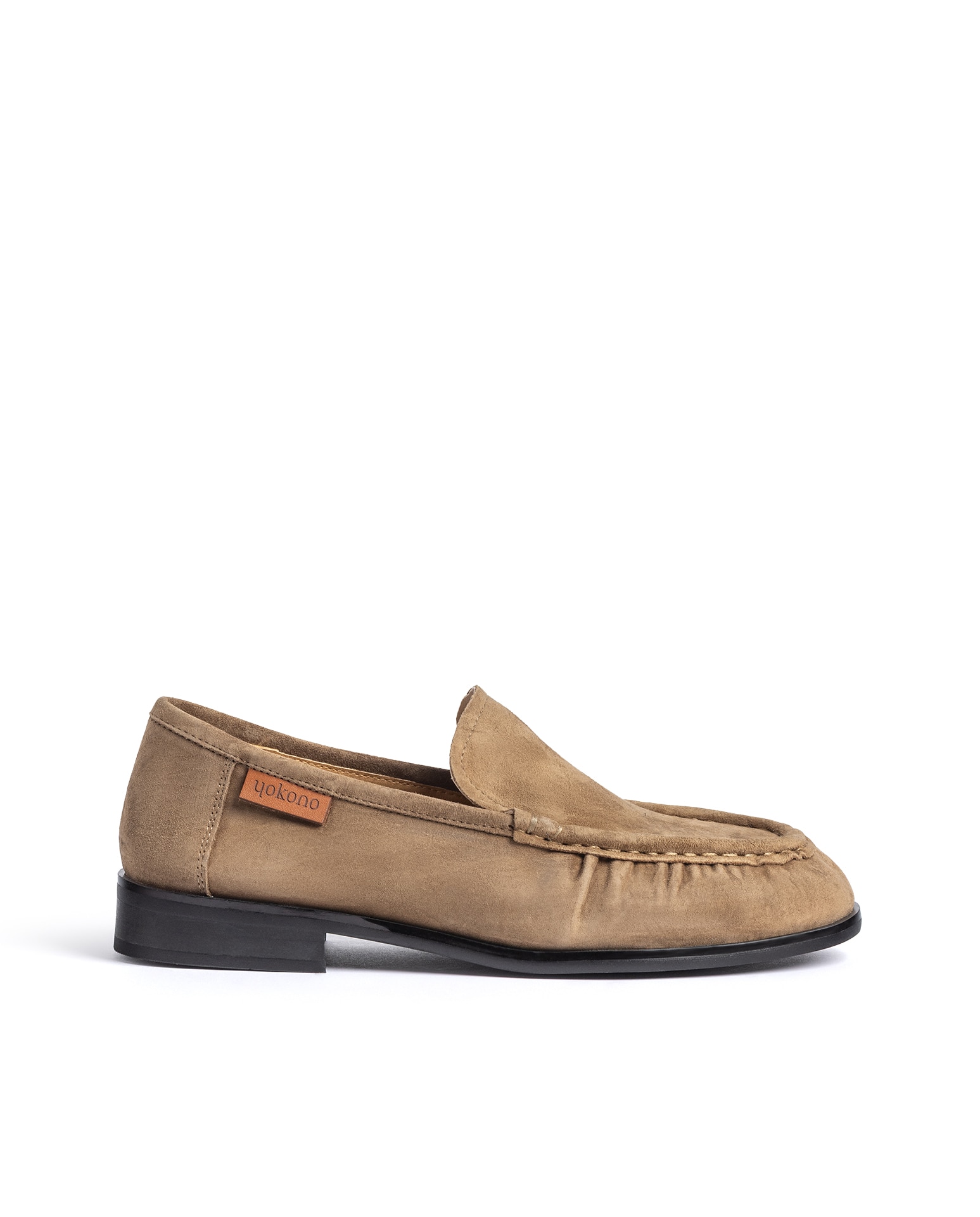 Imagen 0 de Mocasines planos de mujer de piel Marrón