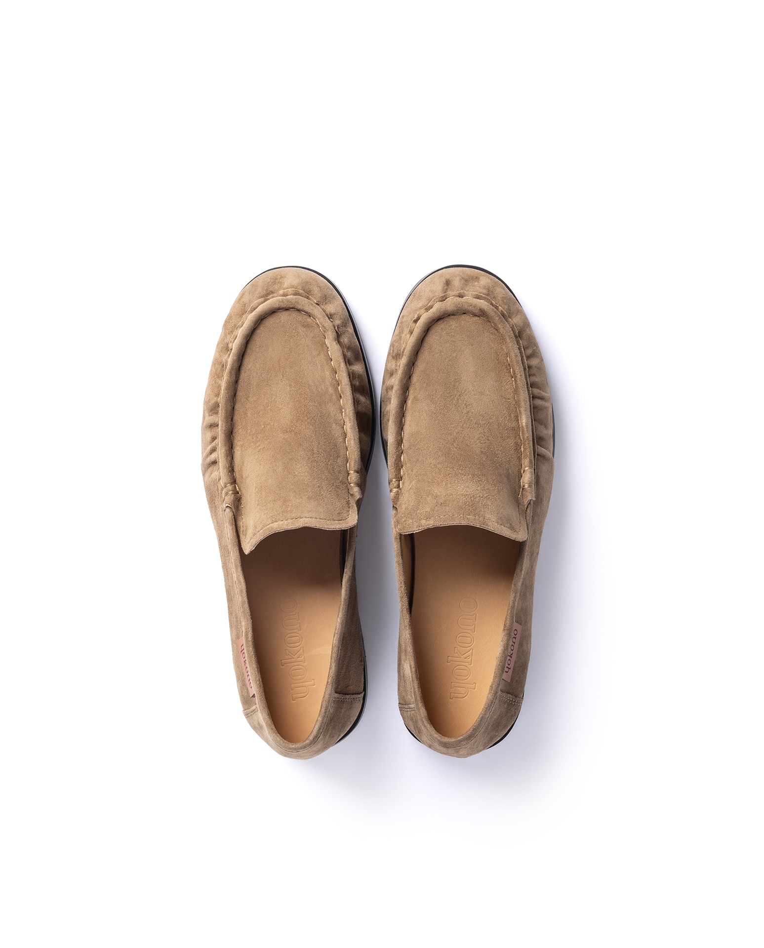 Mocasines planos de mujer de piel - Yokono - Marrón Marrón-3