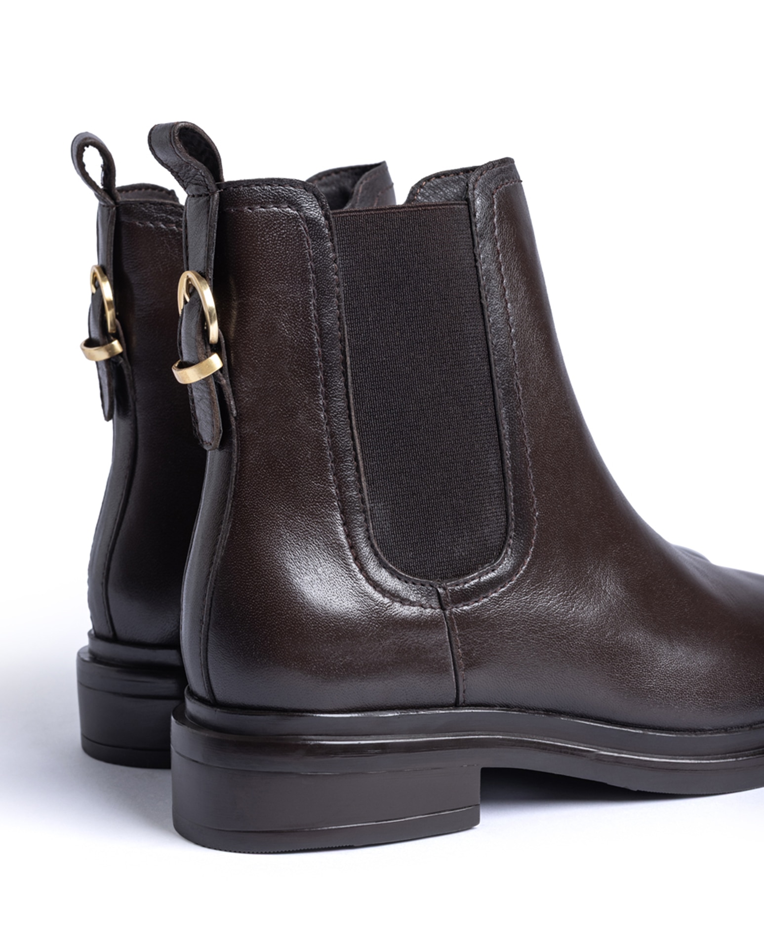 Imagen 4 de Botines chelsea de mujer de piel - Yokono - Marrón oscuro Marrón oscuro