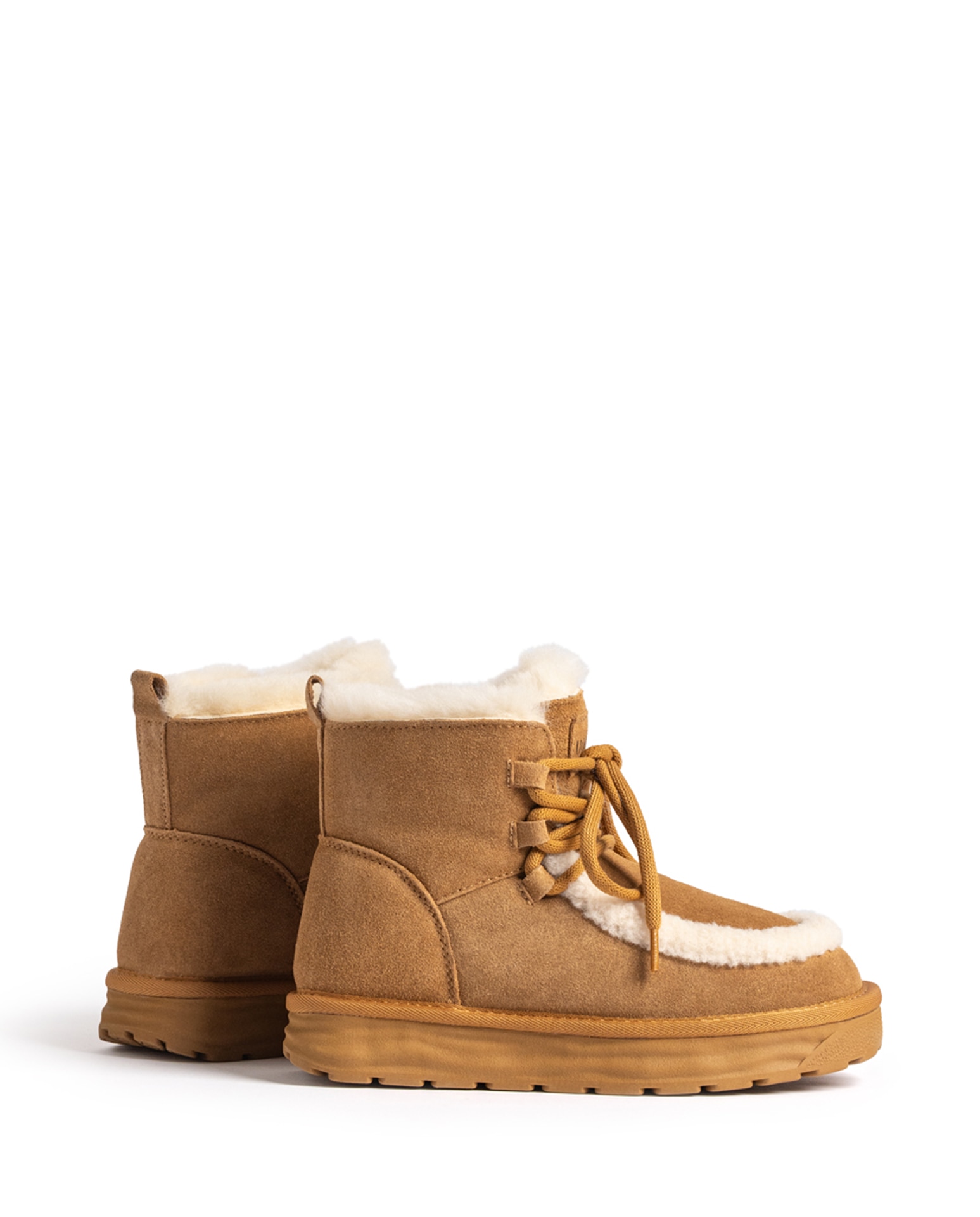 Botas de pelo de mujer de piel - Yokono - Marrón Marrón-5