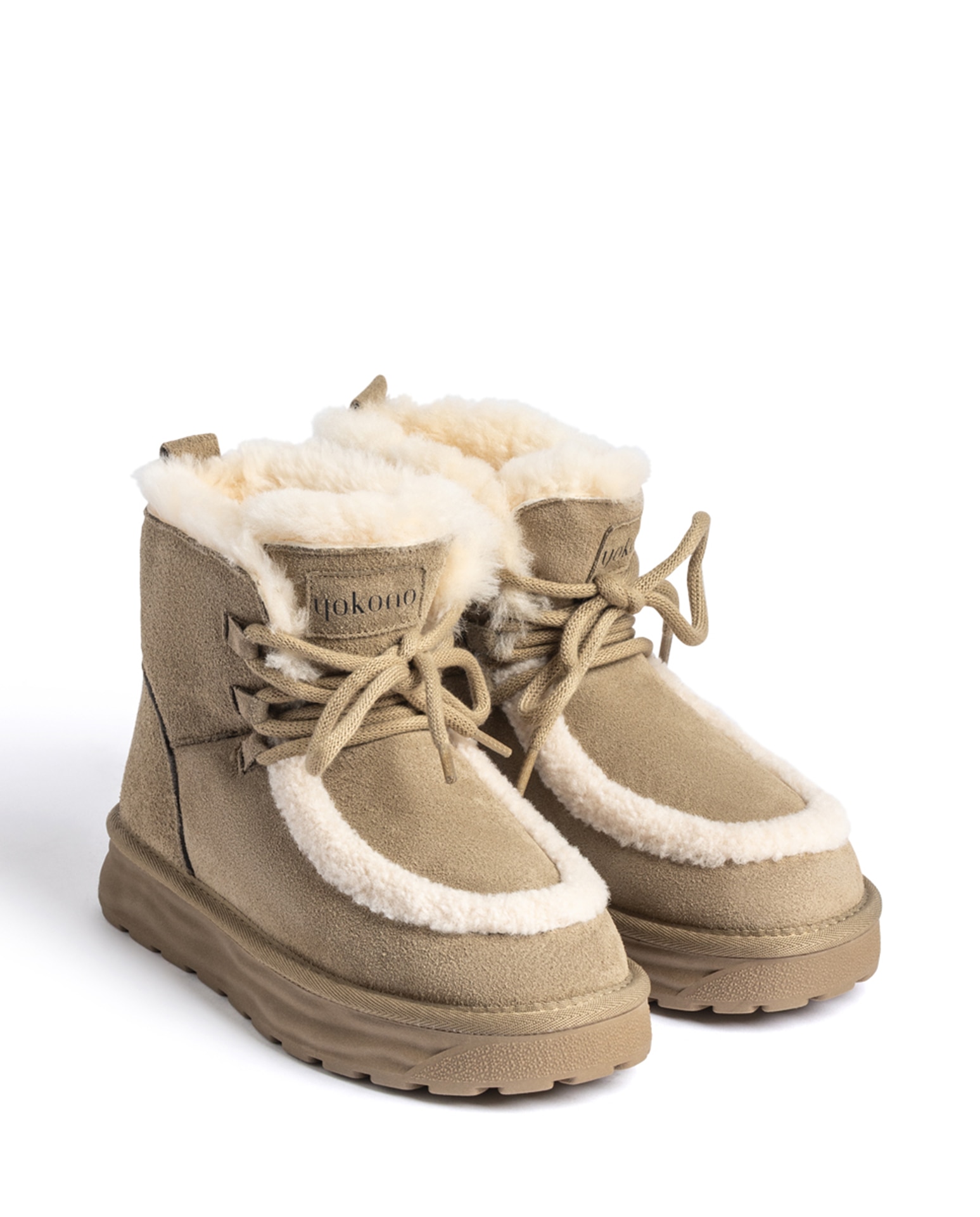 Botas de pelo de mujer de piel - Yokono - Piedra Piedra-2