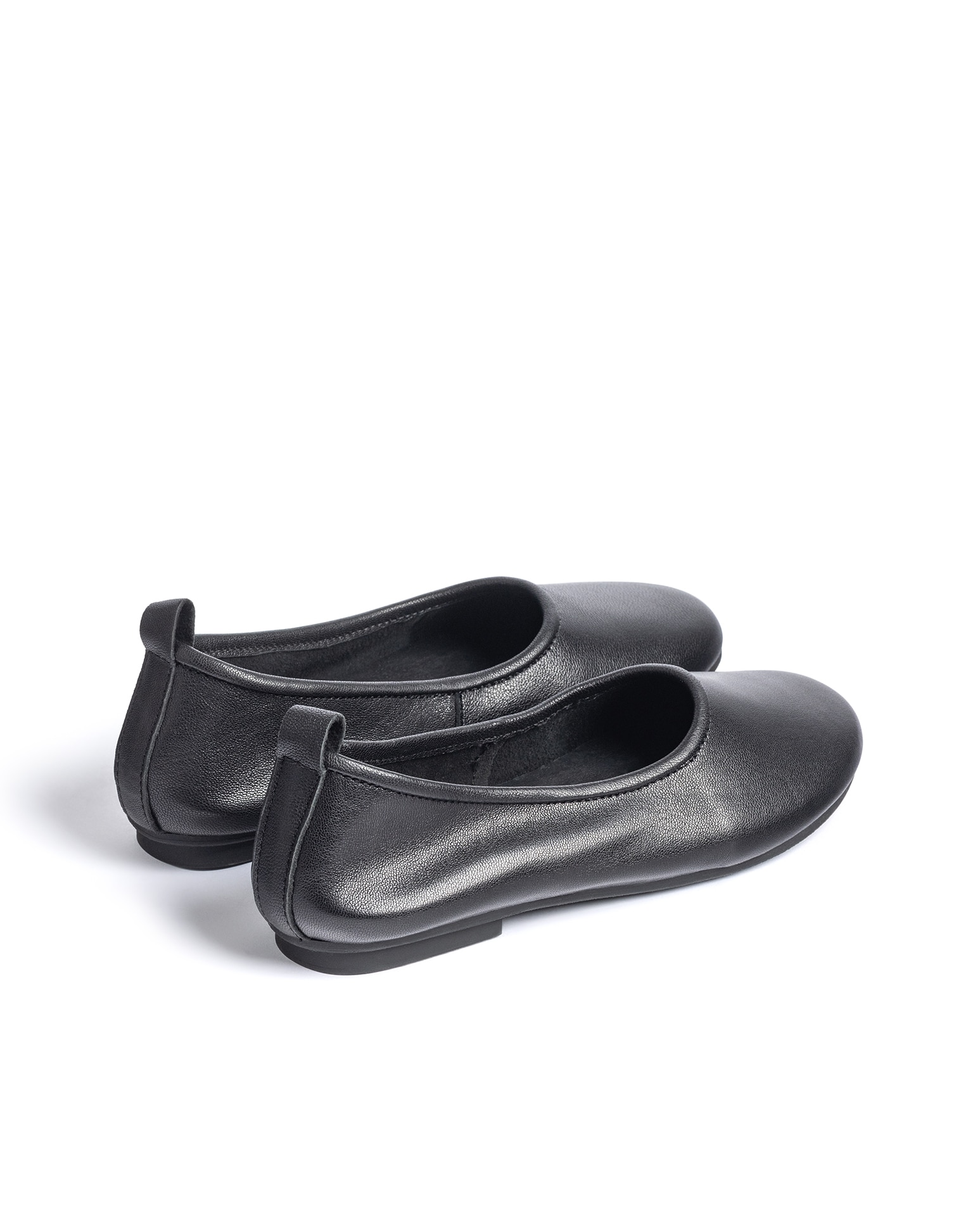 Bailarinas planas de mujer de piel - Yokono - Verde Negro-4