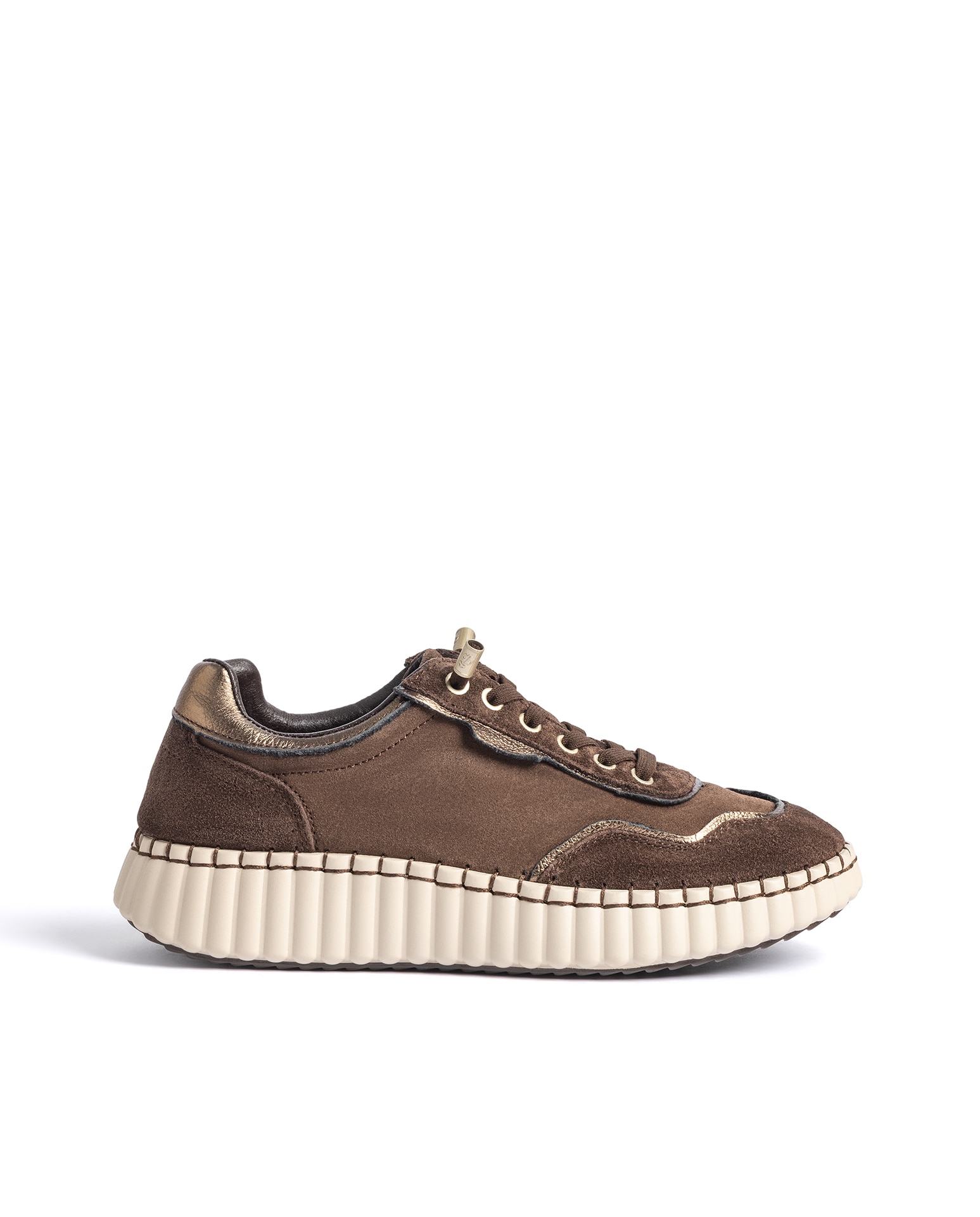 Zapatillas básicas de mujer de piel - Yokono - Marrón oscuro Marrón oscuro-1