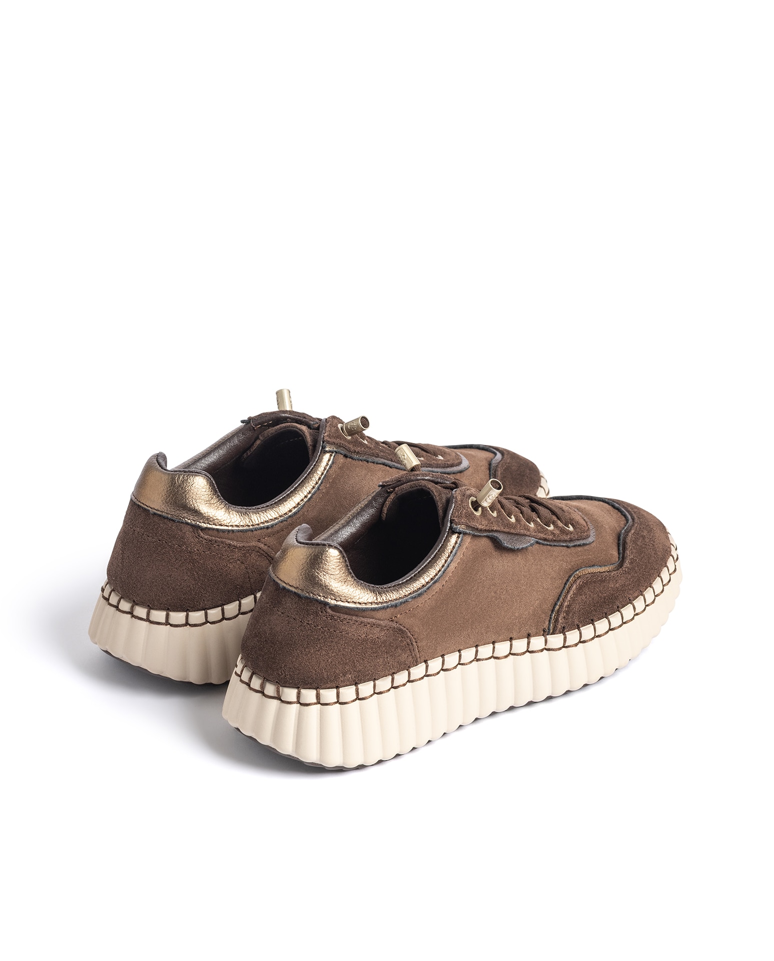 Zapatillas básicas de mujer de piel - Yokono - Marrón oscuro Marrón oscuro-4
