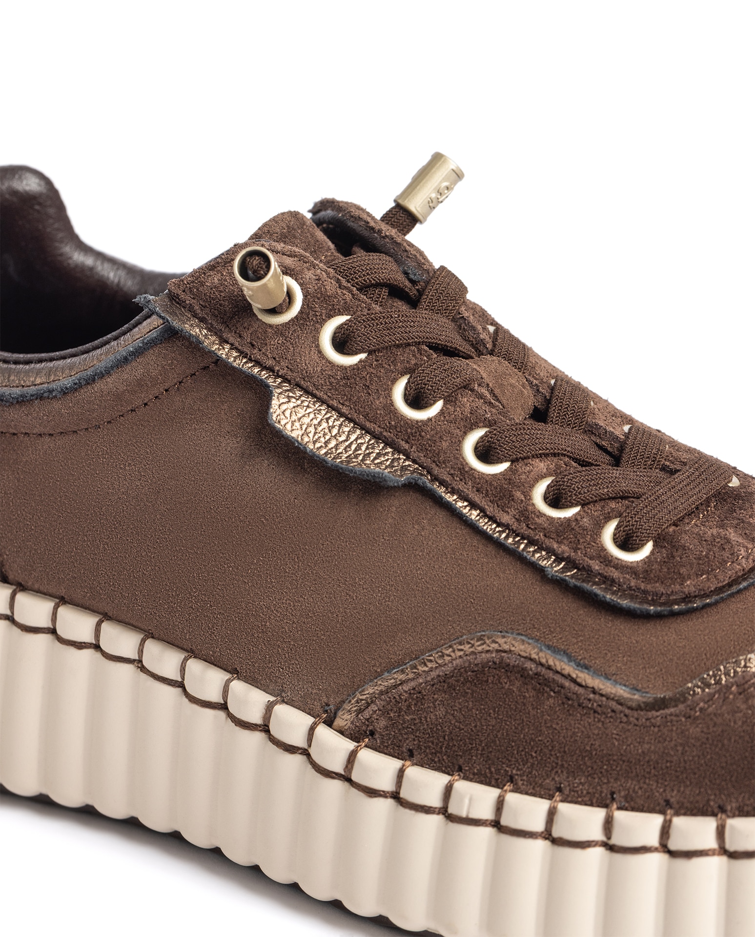 Zapatillas básicas de mujer de piel - Yokono - Marrón oscuro Marrón oscuro-5
