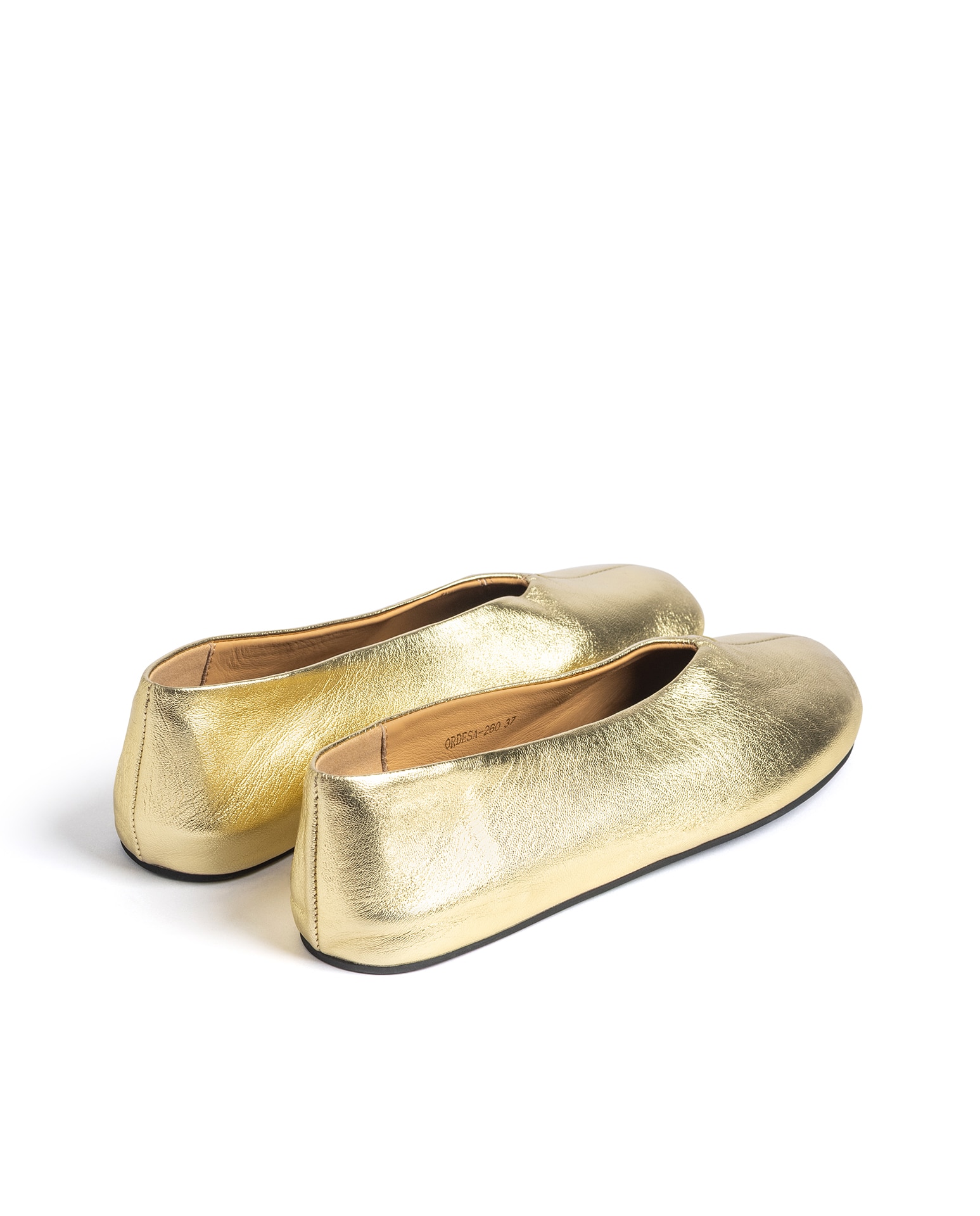 Bailarinas planas de mujer de piel - Yokono - Dorado Dorado-4
