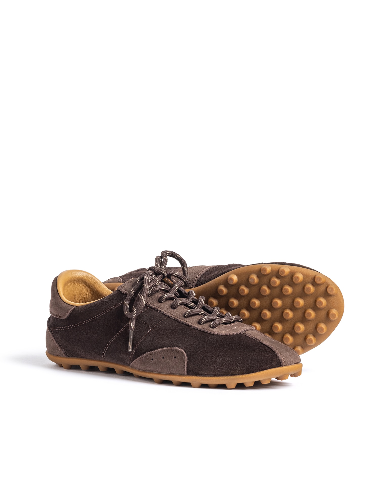 Zapatillas básicas de mujer de piel - Yokono - Marrón oscuro Marrón oscuro-3