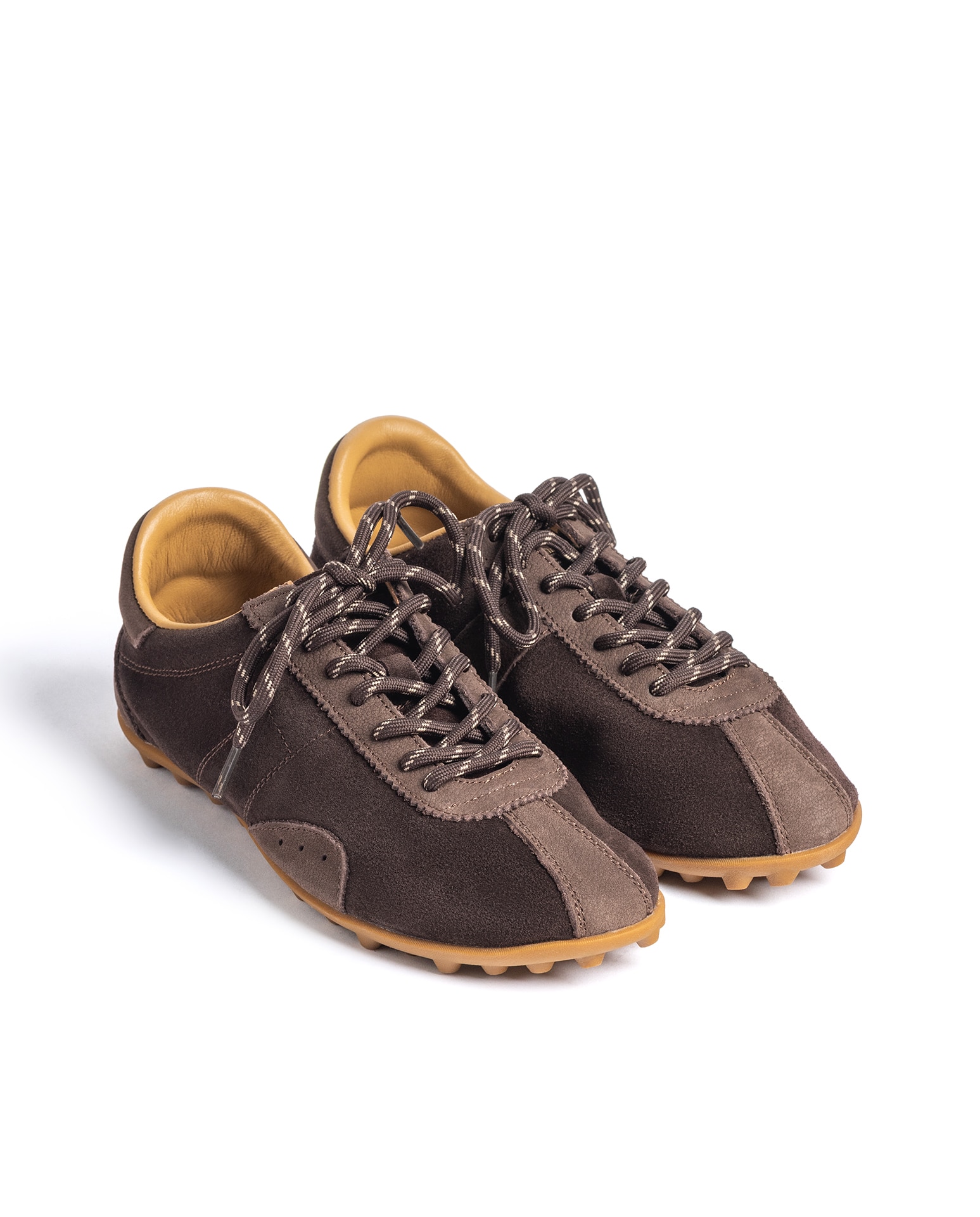 Zapatillas básicas de mujer de piel - Yokono - Marrón oscuro Marrón oscuro-2