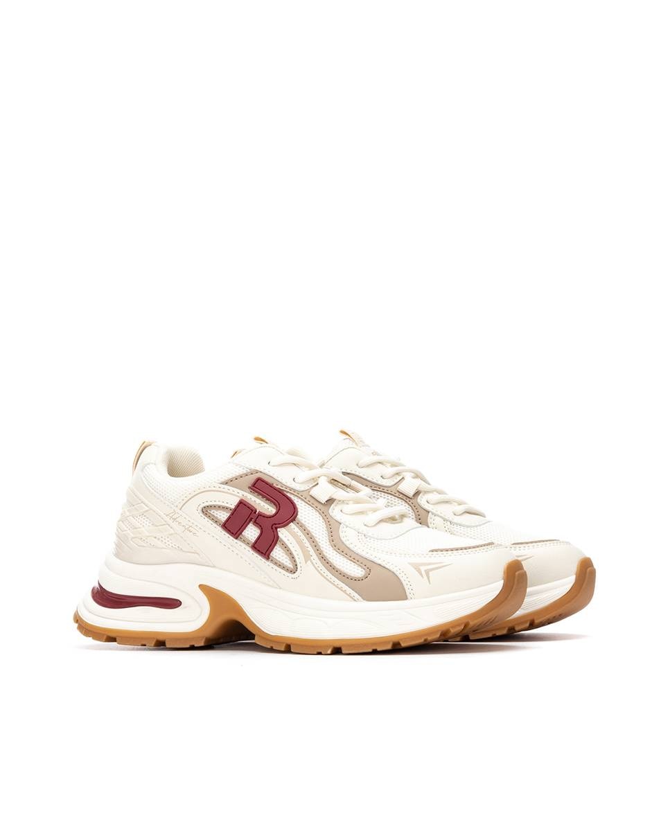 Zapatilla de mujer con plataforma - Refresh - Beige Beige-5