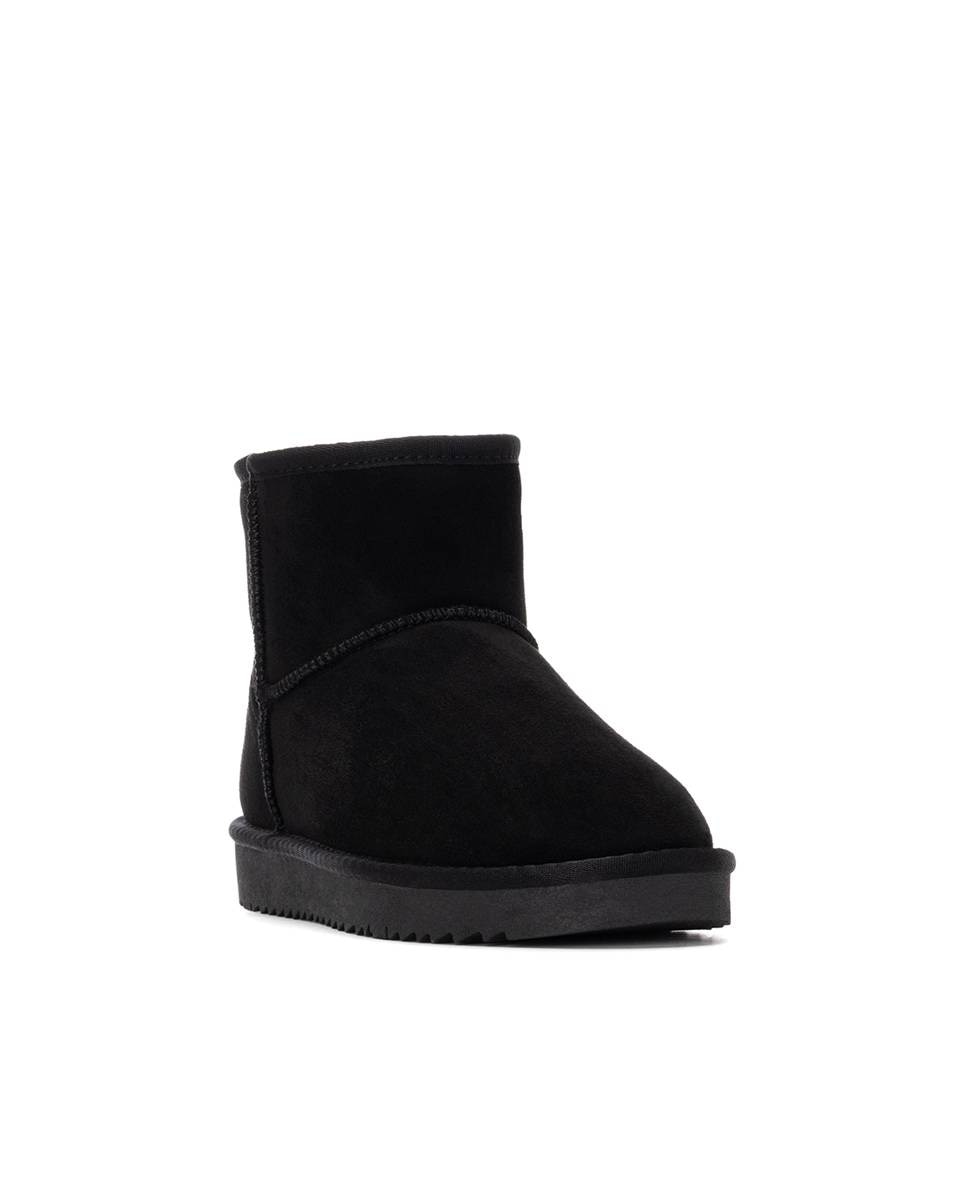 Botines con pelo de mujer australiano - Xti - Negro Negro-3