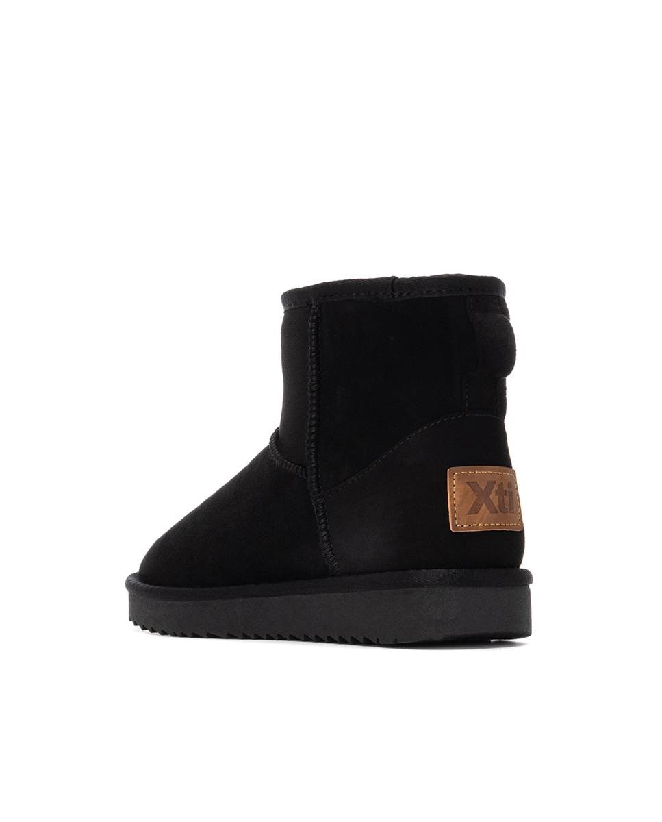 Botines con pelo de mujer australiano - Xti - Negro Negro-4